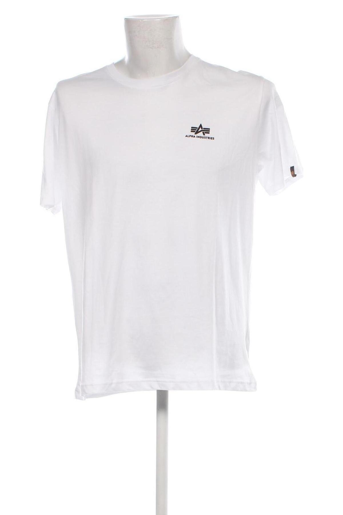 Herren T-Shirt Alpha Industries, Größe XL, Farbe Weiß, Preis € 28,87