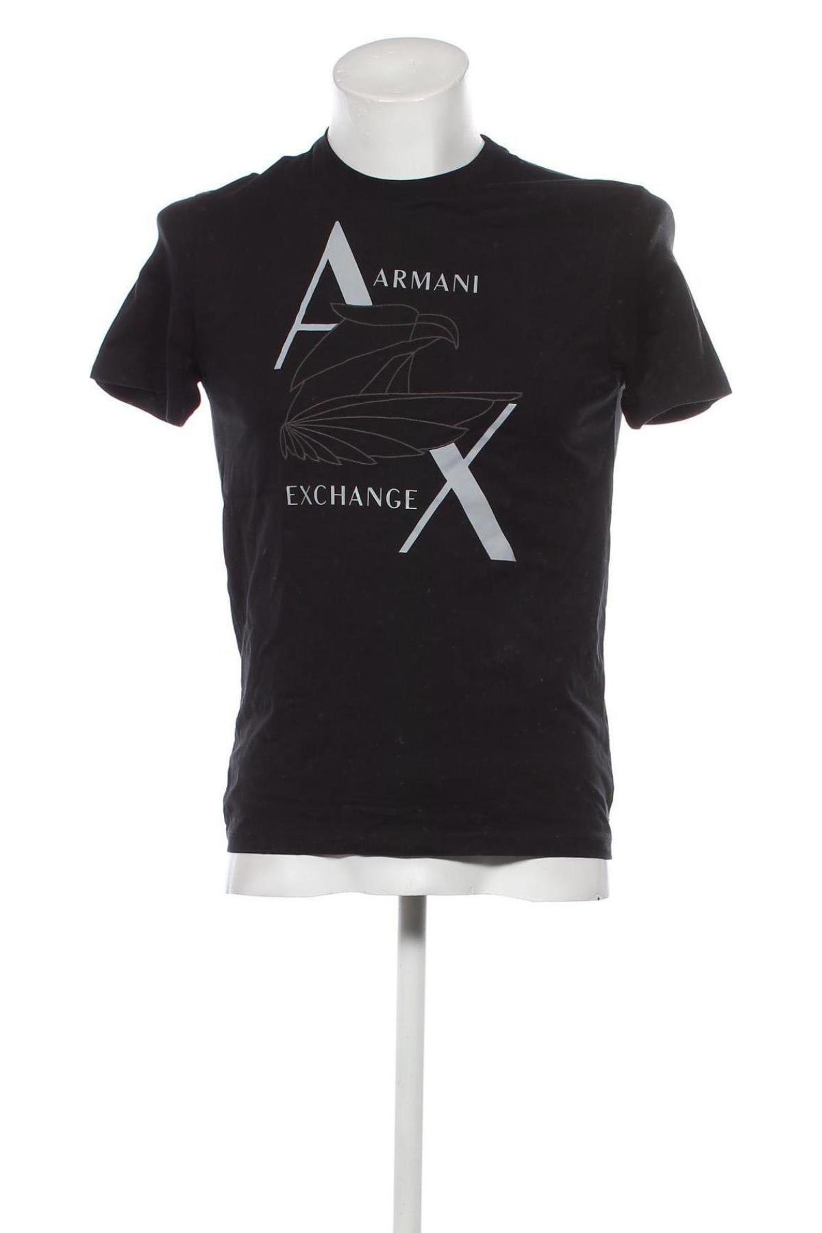 Мъжка тениска Armani Exchange, Размер S, Цвят Черен, Цена 72,00 лв.