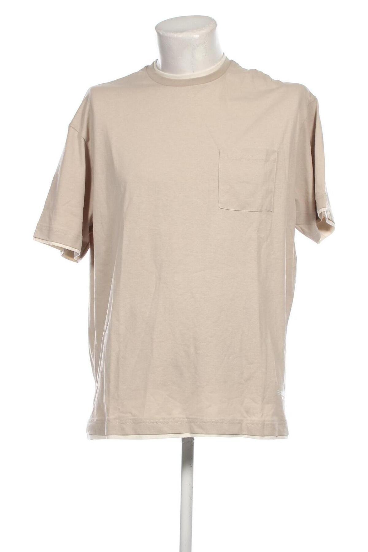 Herren T-Shirt Burton of London, Größe L, Farbe Beige, Preis € 15,98