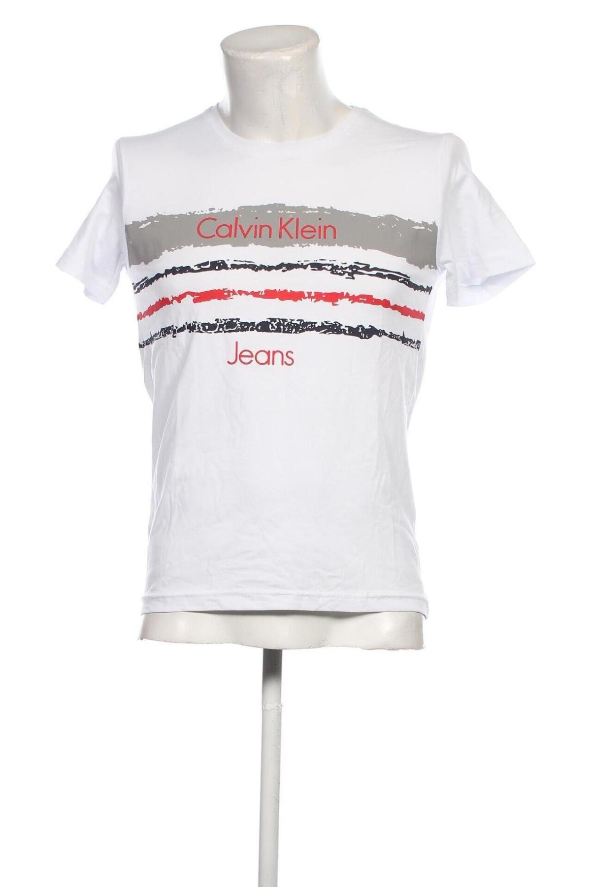 Ανδρικό t-shirt Calvin Klein, Μέγεθος S, Χρώμα Λευκό, Τιμή 39,69 €