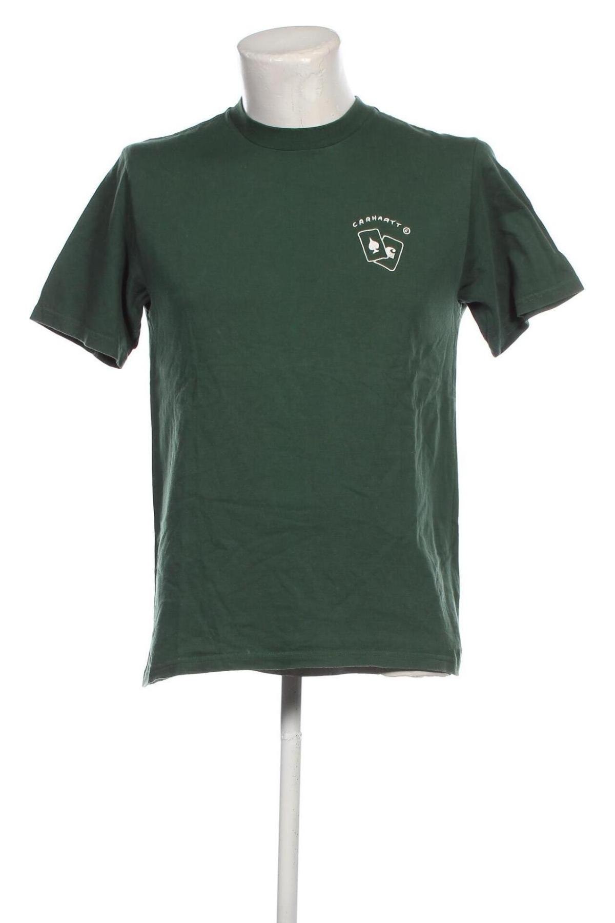 Herren T-Shirt Carhartt, Größe M, Farbe Grün, Preis 31,96 €
