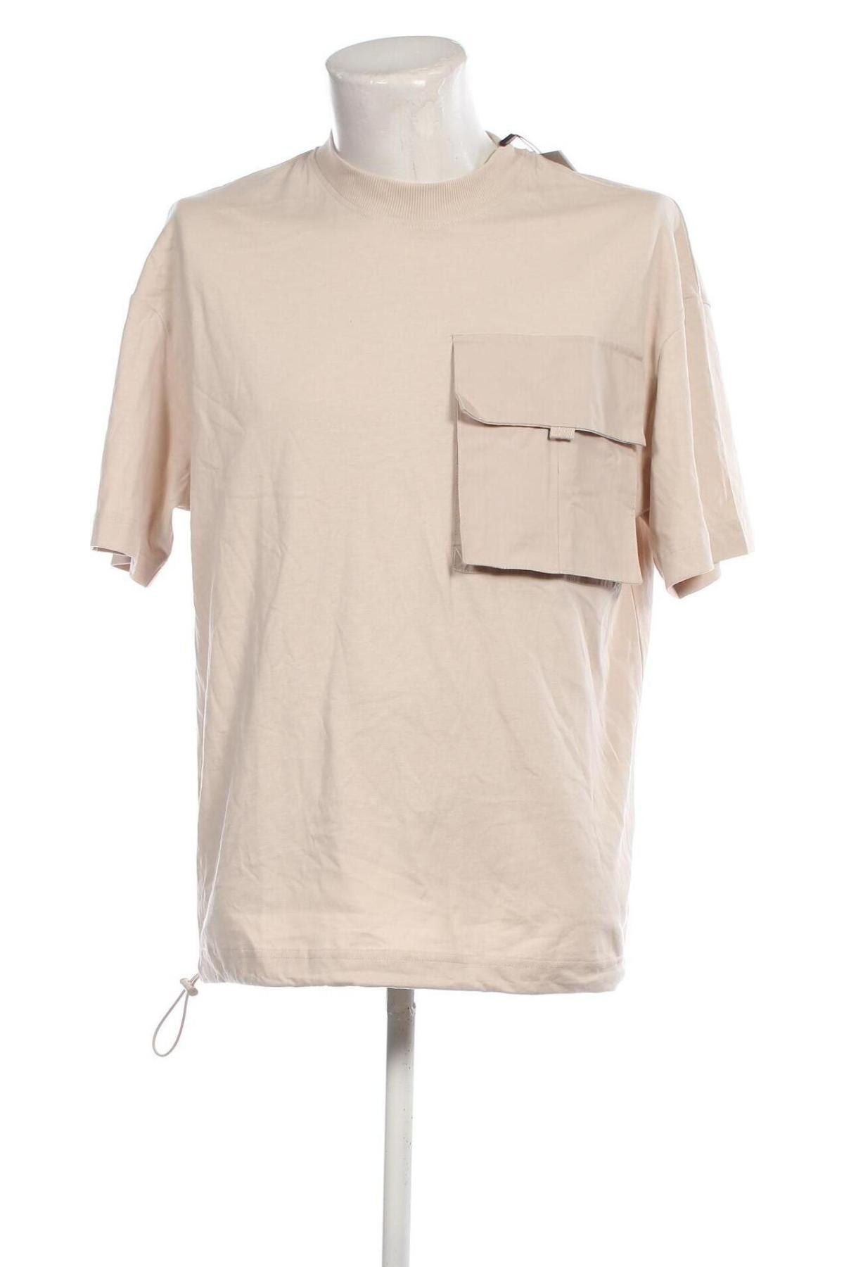 Herren T-Shirt Core By Jack & Jones, Größe L, Farbe Beige, Preis € 11,19