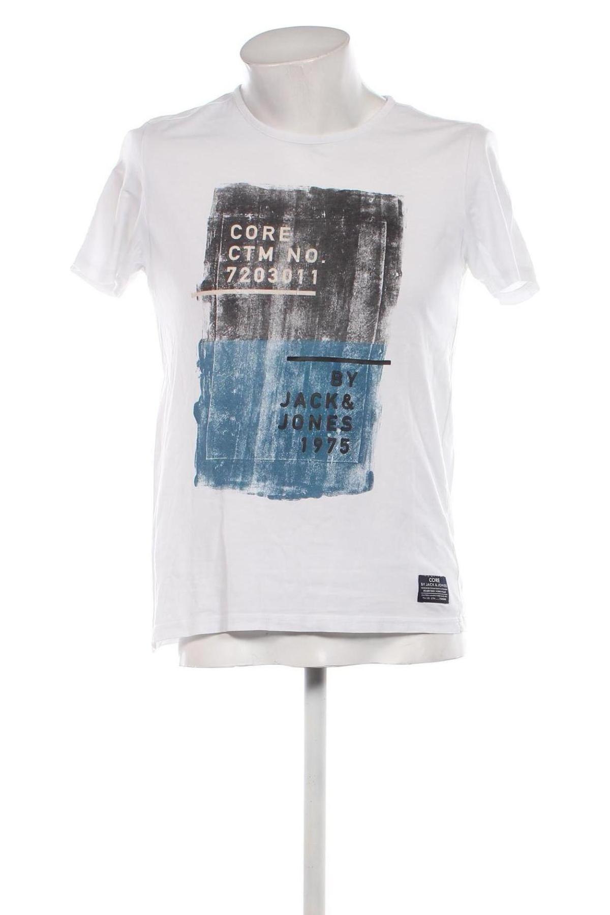 Herren T-Shirt Core By Jack & Jones, Größe L, Farbe Weiß, Preis 9,74 €