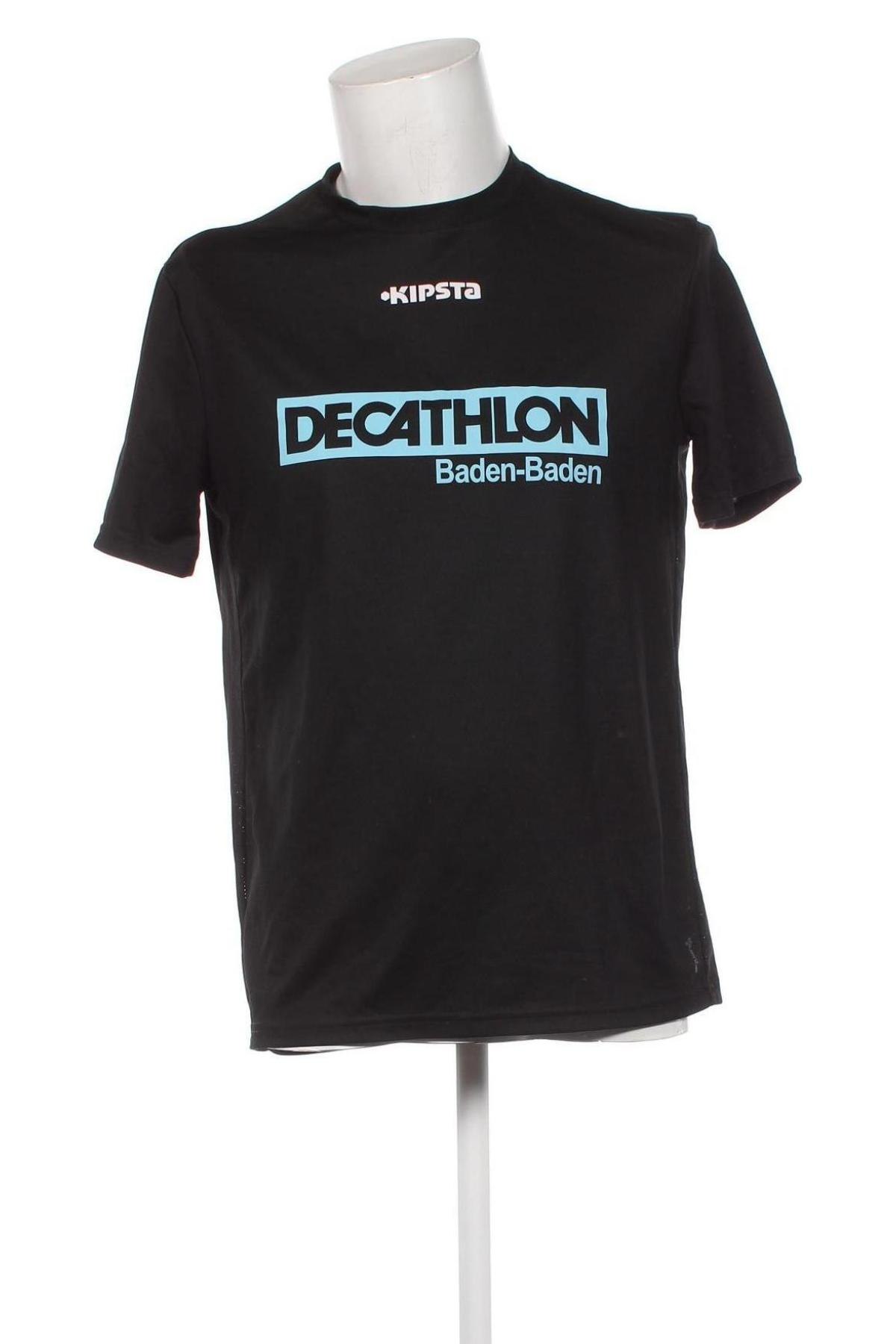 Męski T-shirt Decathlon, Rozmiar L, Kolor Czarny, Cena 37,42 zł