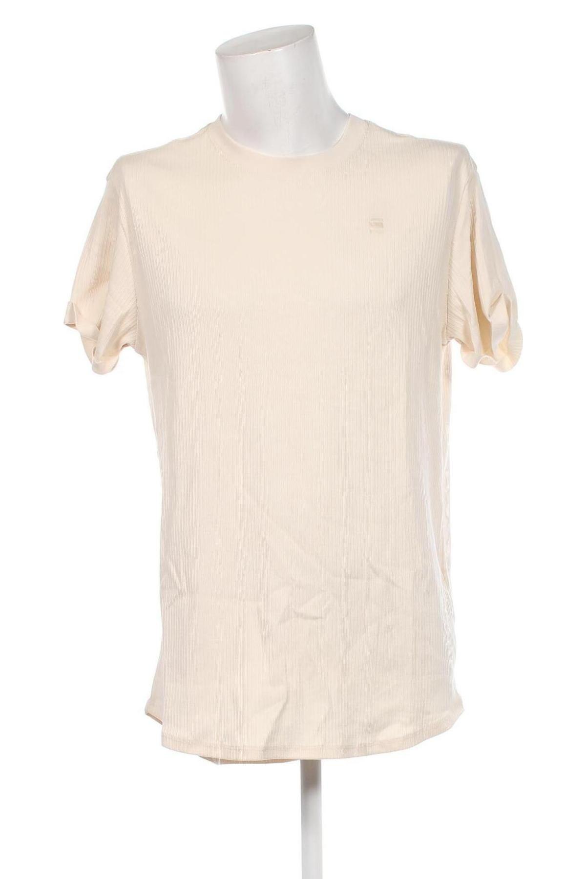 Ανδρικό t-shirt G-Star Raw, Μέγεθος L, Χρώμα Εκρού, Τιμή 13,81 €