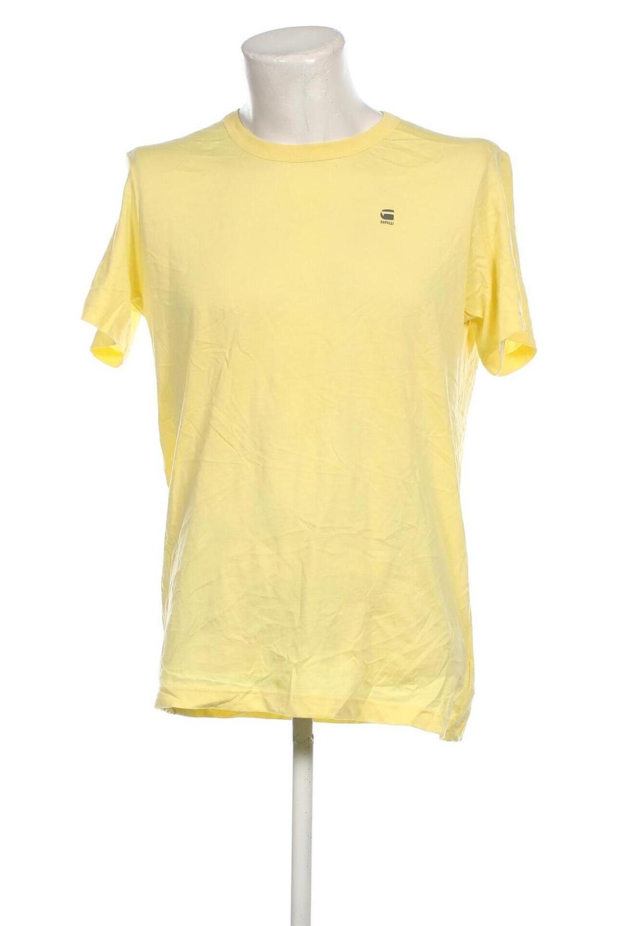 Мъжка тениска G-Star Raw, Размер XL, Цвят Жълт, Цена 27,00 лв.