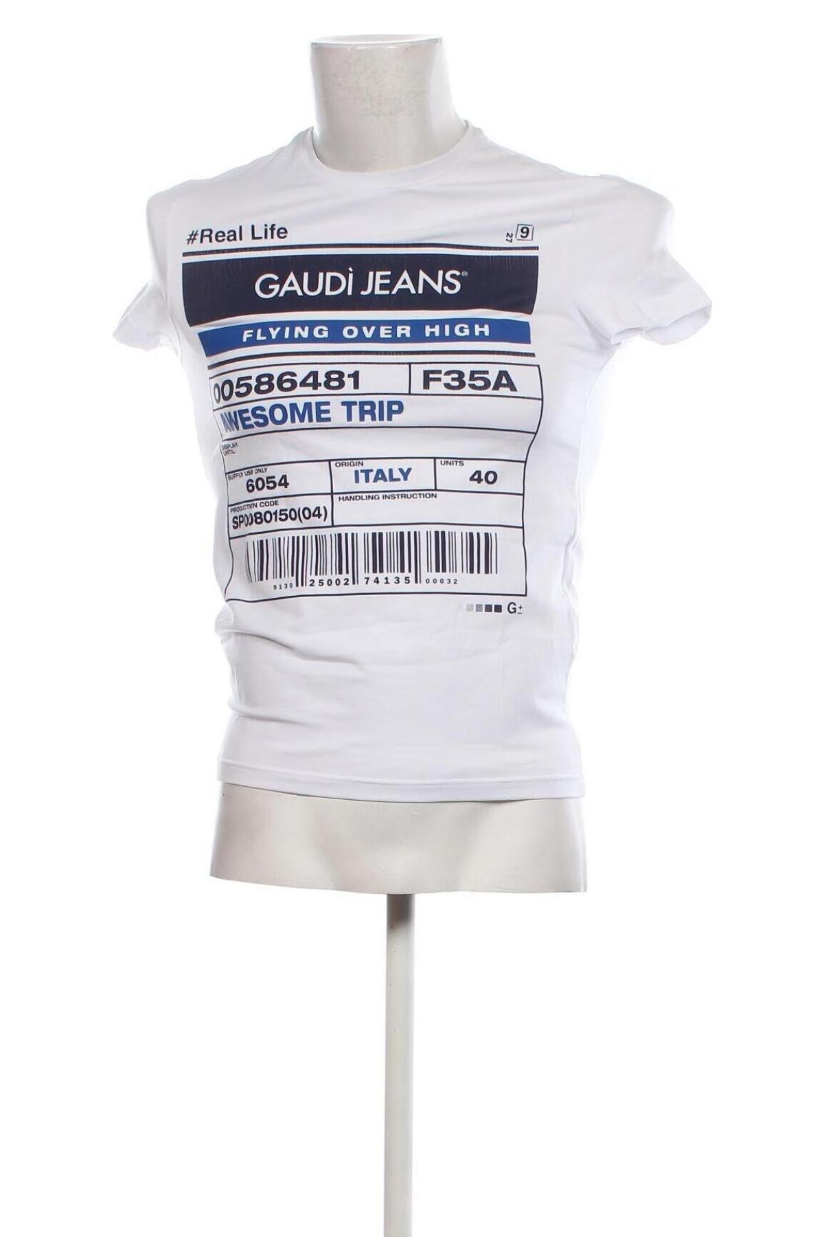 Ανδρικό t-shirt Gaudi, Μέγεθος XS, Χρώμα Λευκό, Τιμή 14,44 €