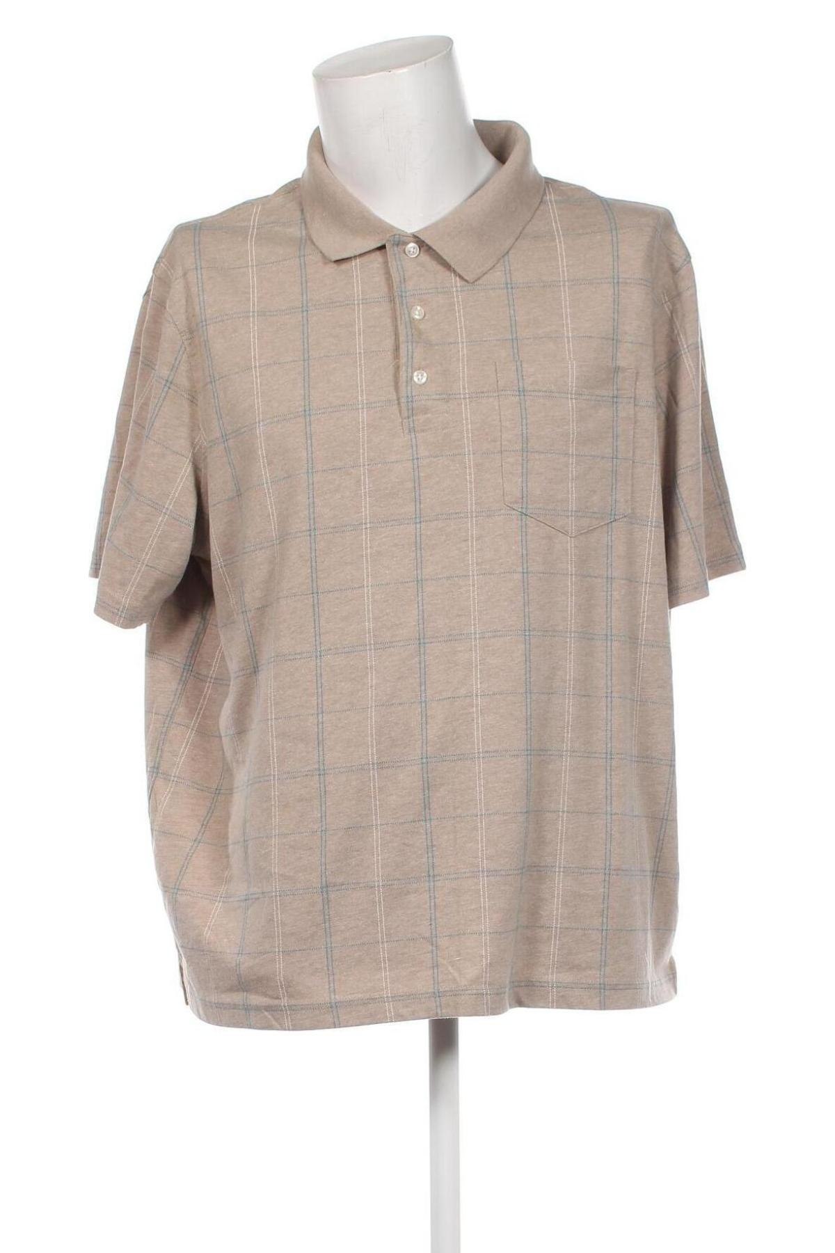 Ανδρικό t-shirt George, Μέγεθος XXL, Χρώμα  Μπέζ, Τιμή 8,04 €