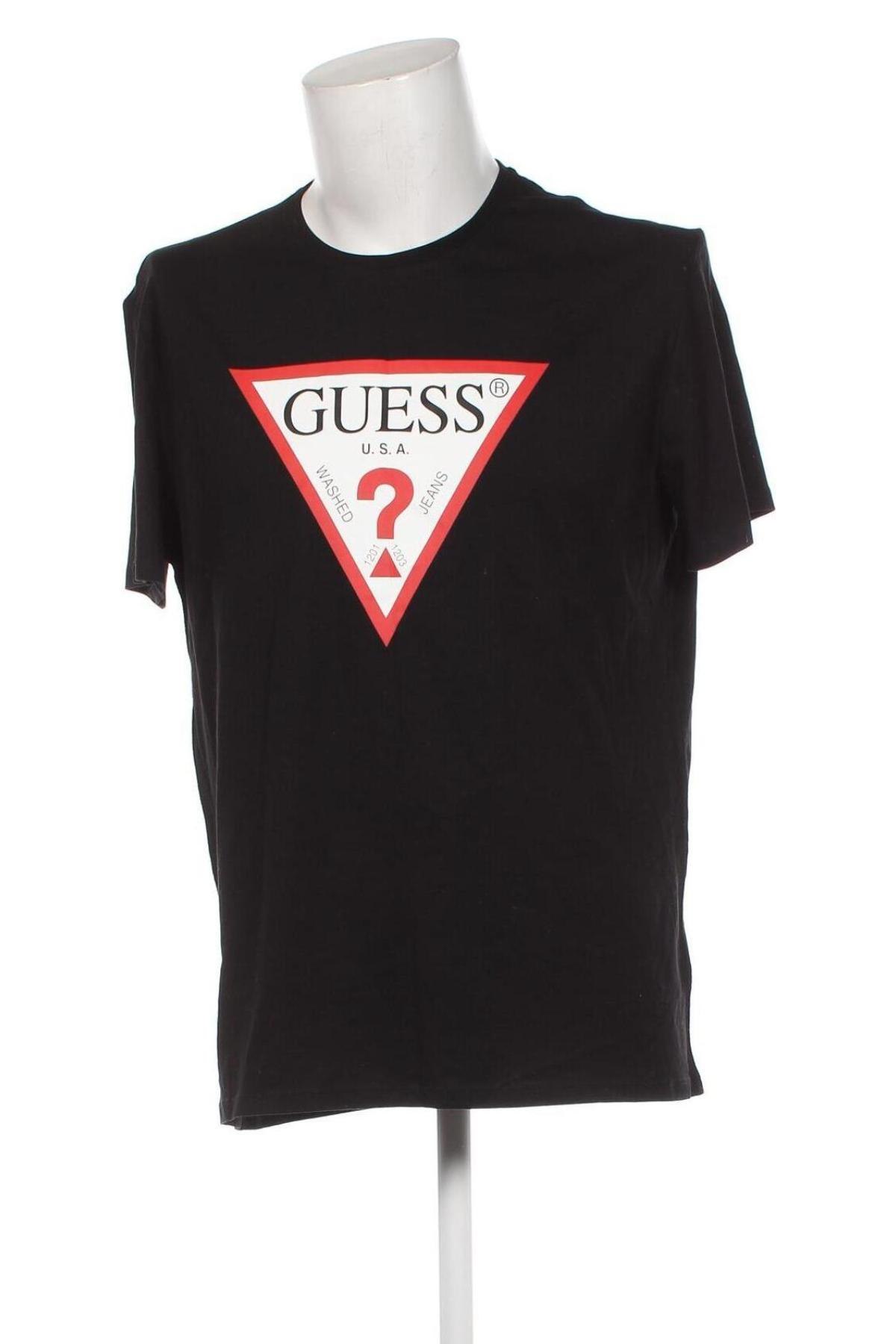 Herren T-Shirt Guess, Größe XXL, Farbe Schwarz, Preis € 27,57