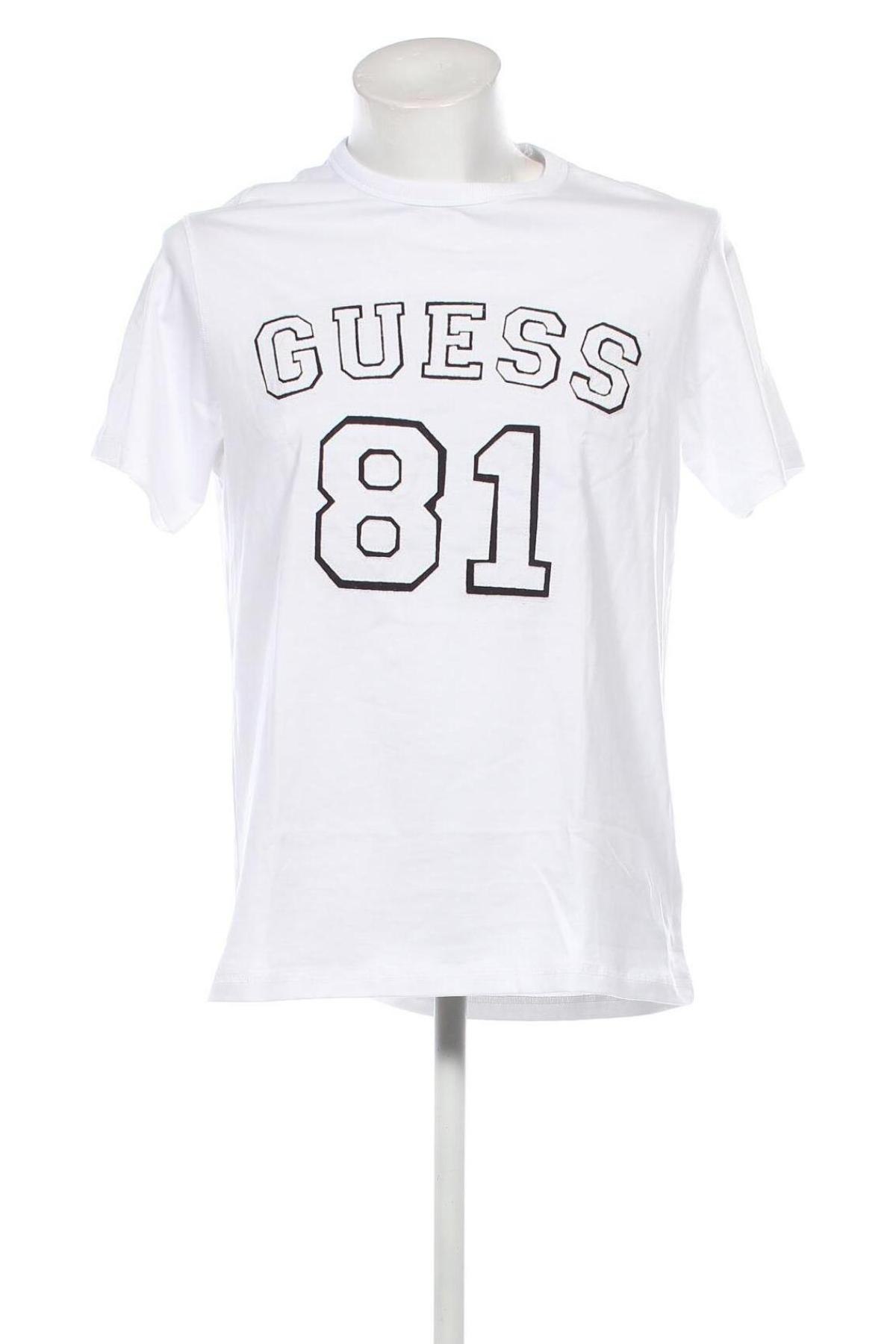 Мъжка тениска Guess, Размер M, Цвят Бял, Цена 73,15 лв.