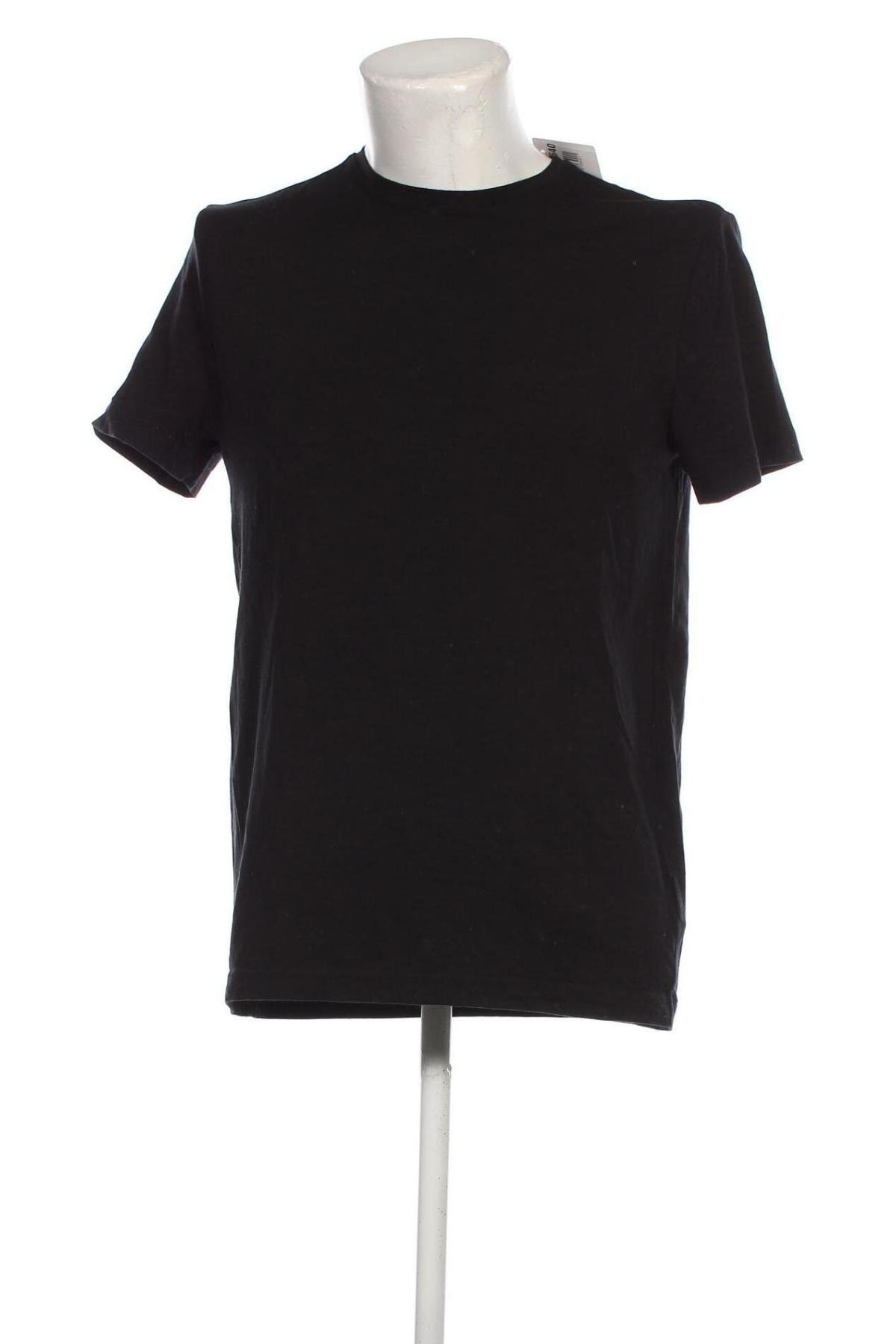 Tricou de bărbați H&M, Mărime M, Culoare Negru, Preț 69,08 Lei