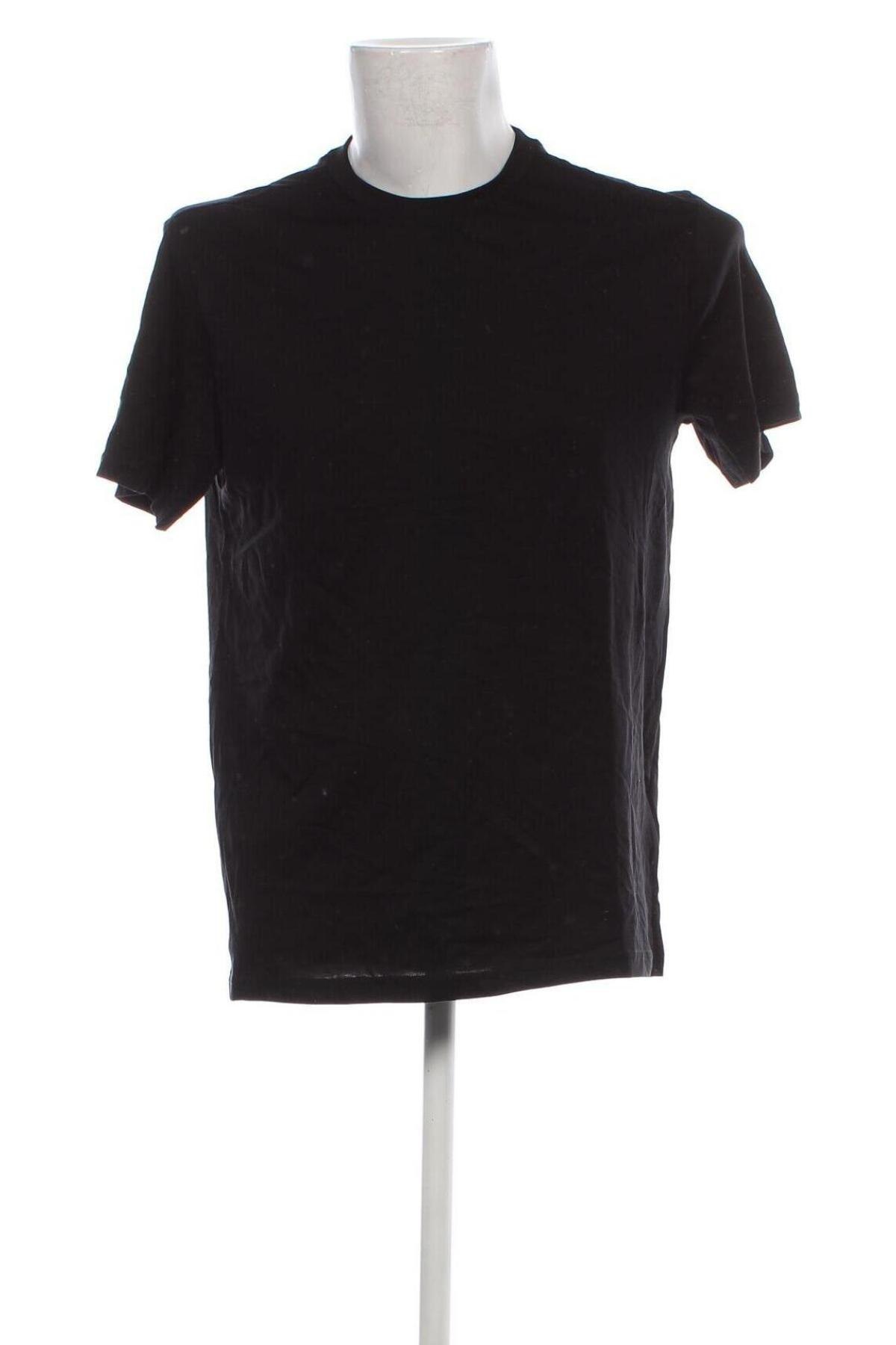 Мъжка тениска H&M, Размер M, Цвят Черен, Цена 13,00 лв.