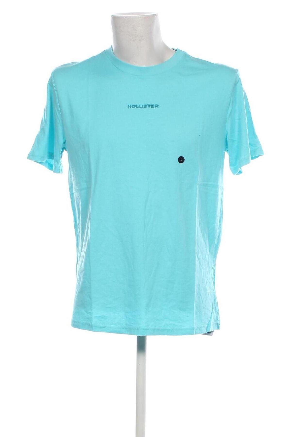 Herren T-Shirt Hollister, Größe L, Farbe Blau, Preis 11,99 €