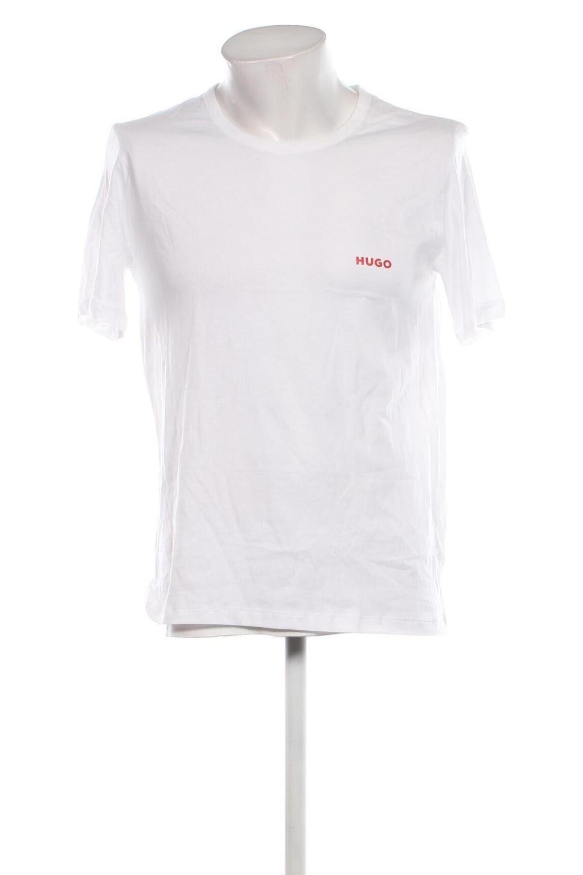 Herren T-Shirt Hugo Boss, Größe L, Farbe Weiß, Preis € 32,32