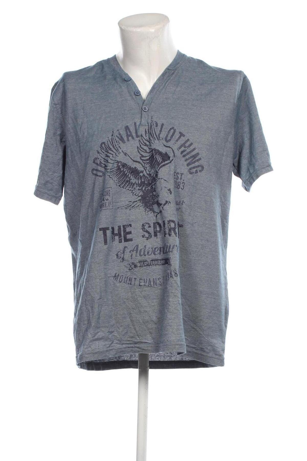 Ανδρικό t-shirt Infinity, Μέγεθος XXL, Χρώμα Μπλέ, Τιμή 7,64 €