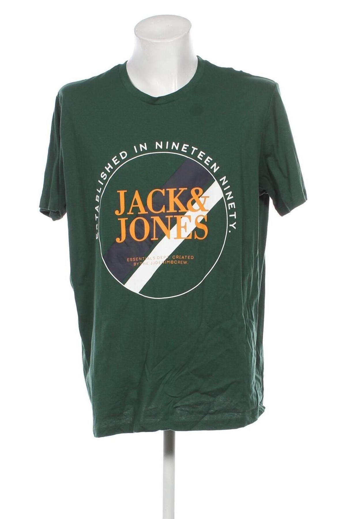 Herren T-Shirt Jack & Jones, Größe XXL, Farbe Grün, Preis 21,65 €