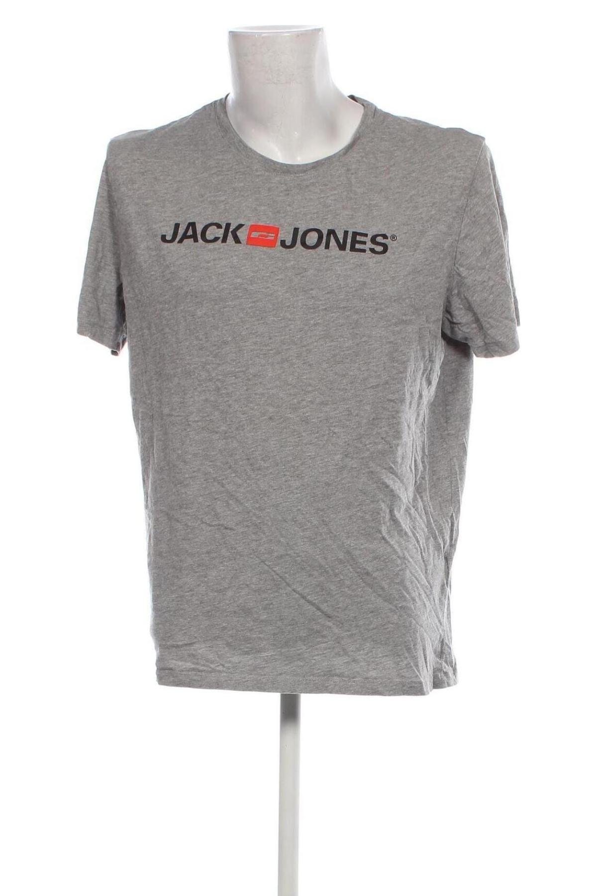 Ανδρικό t-shirt Jack & Jones, Μέγεθος XXL, Χρώμα Γκρί, Τιμή 11,13 €