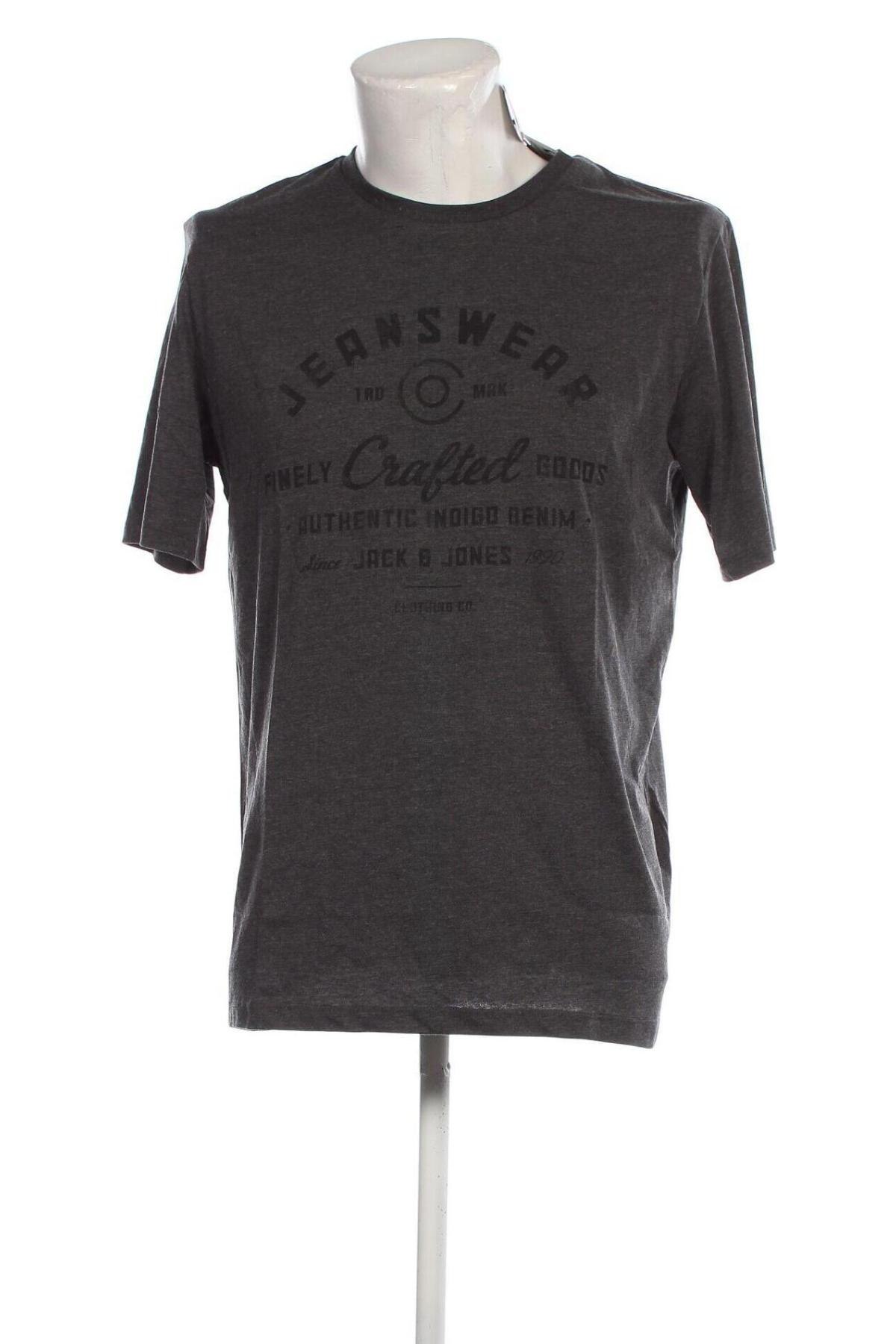 Herren T-Shirt Jack & Jones, Größe L, Farbe Grau, Preis € 21,65