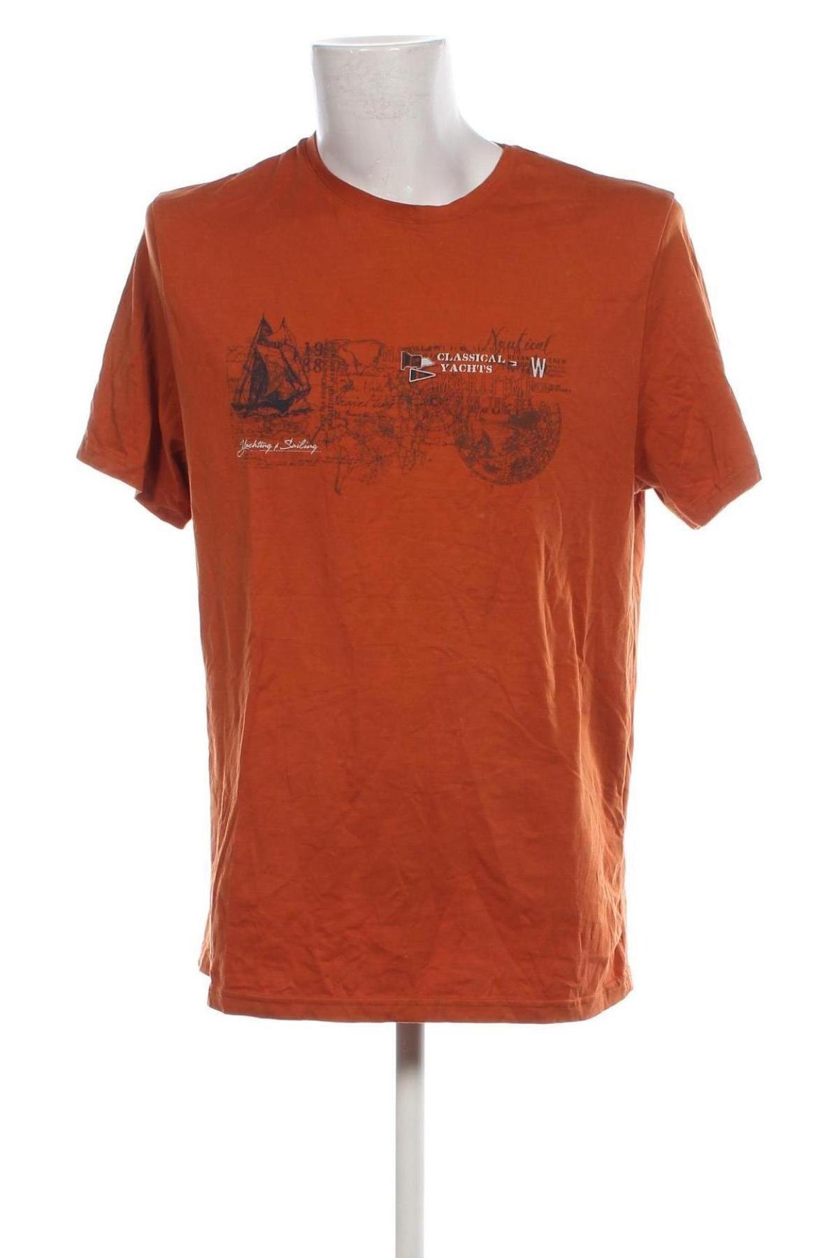 Ανδρικό t-shirt LC Waikiki, Μέγεθος XXL, Χρώμα Καφέ, Τιμή 8,04 €