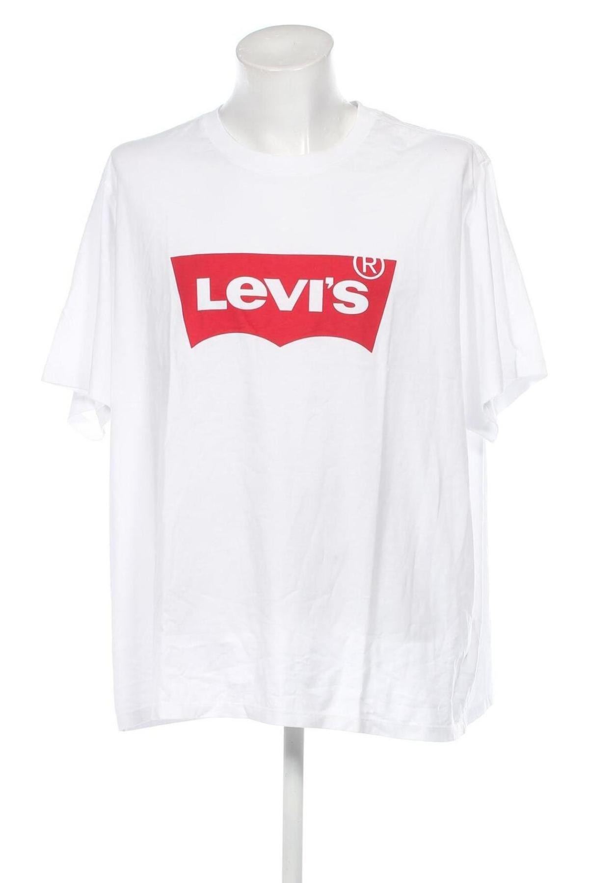 Мъжка тениска Levi's, Размер 3XL, Цвят Бял, Цена 56,00 лв.