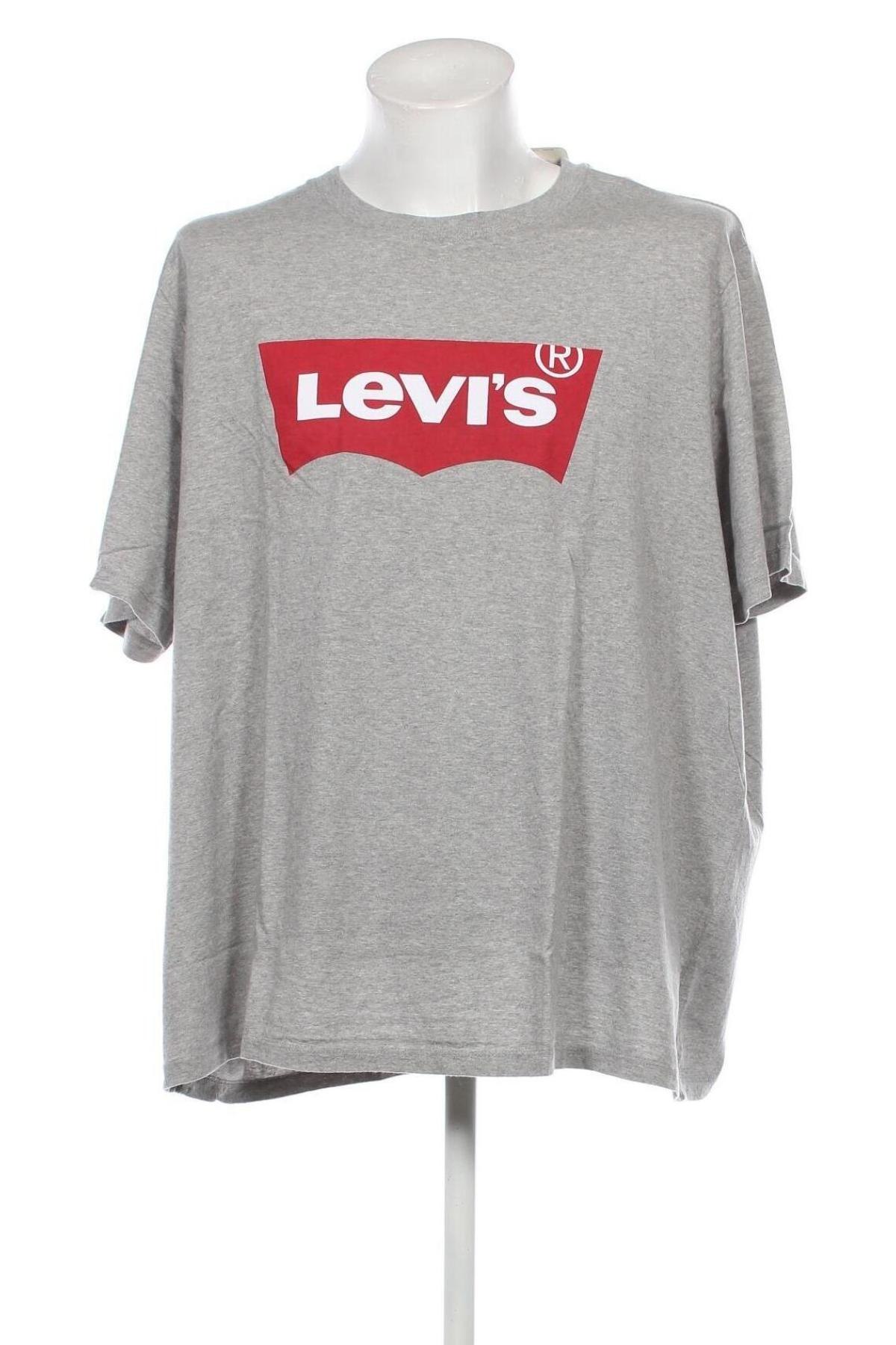 Мъжка тениска Levi's, Размер 3XL, Цвят Сив, Цена 56,00 лв.