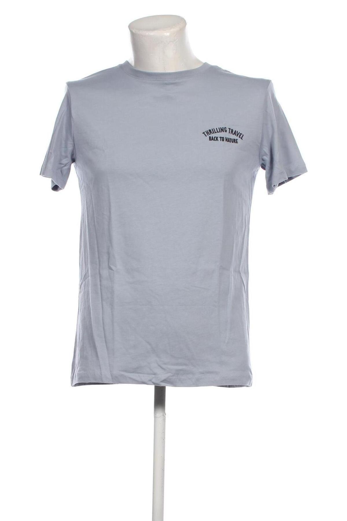 Ανδρικό t-shirt Mango, Μέγεθος M, Χρώμα Μπλέ, Τιμή 20,62 €