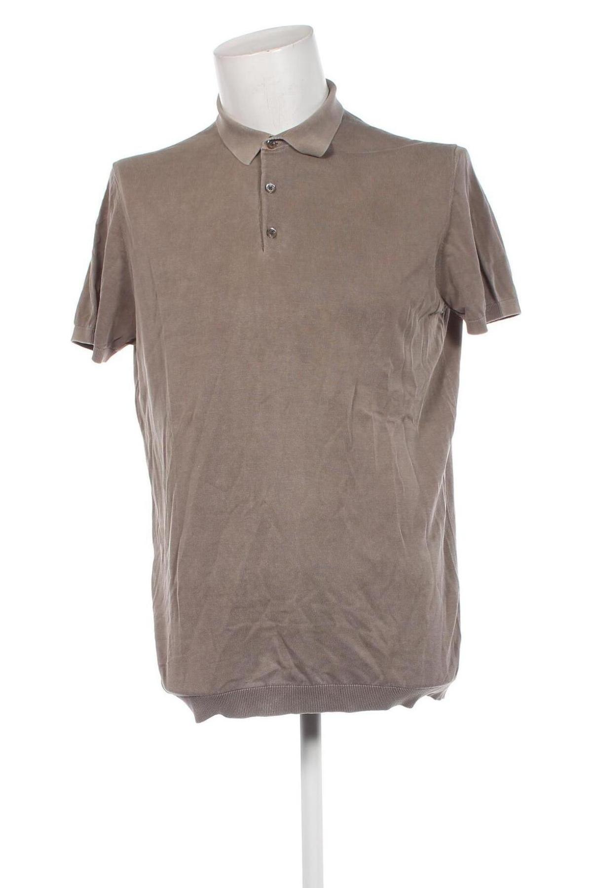 Tricou de bărbați Massimo Dutti, Mărime XL, Culoare Bej, Preț 63,78 Lei