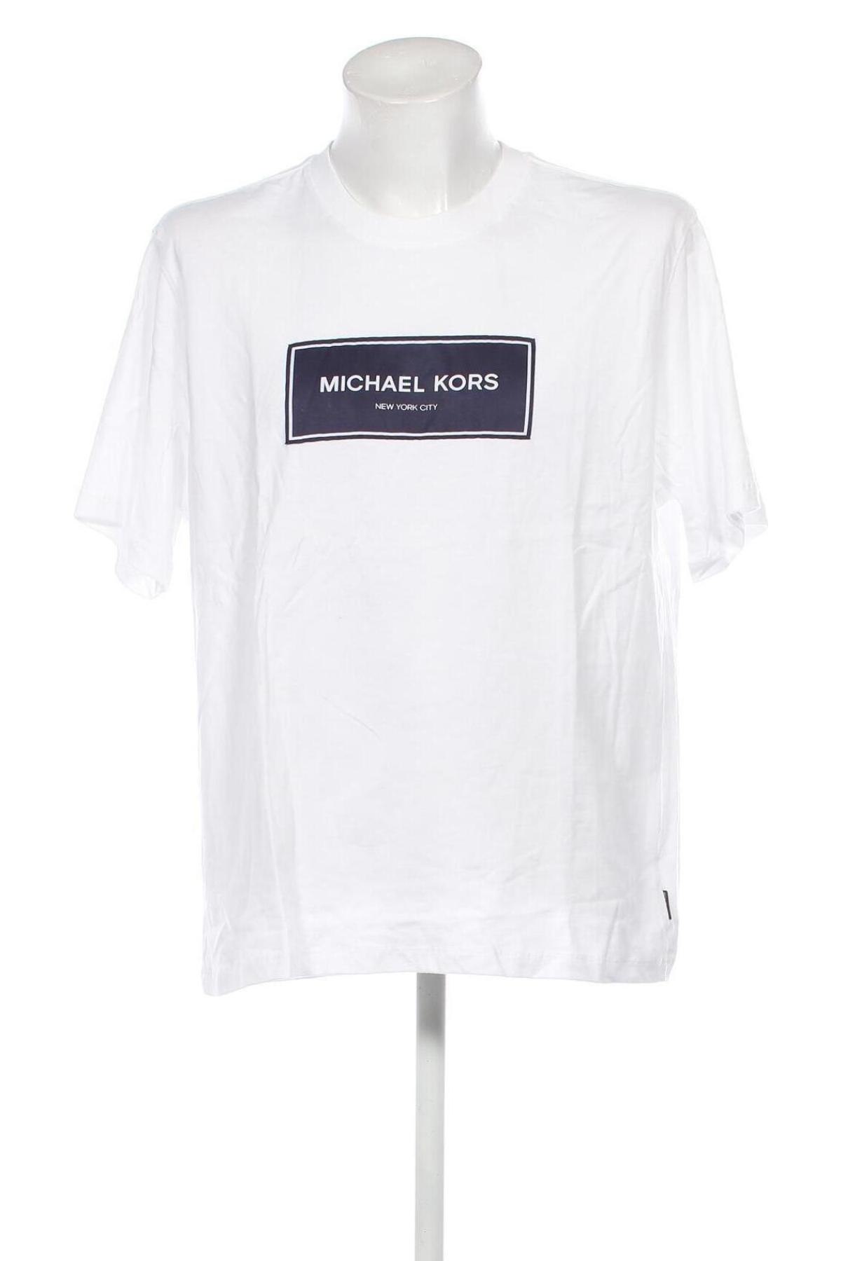 Мъжка тениска Michael Kors, Размер L, Цвят Бял, Цена 114,00 лв.