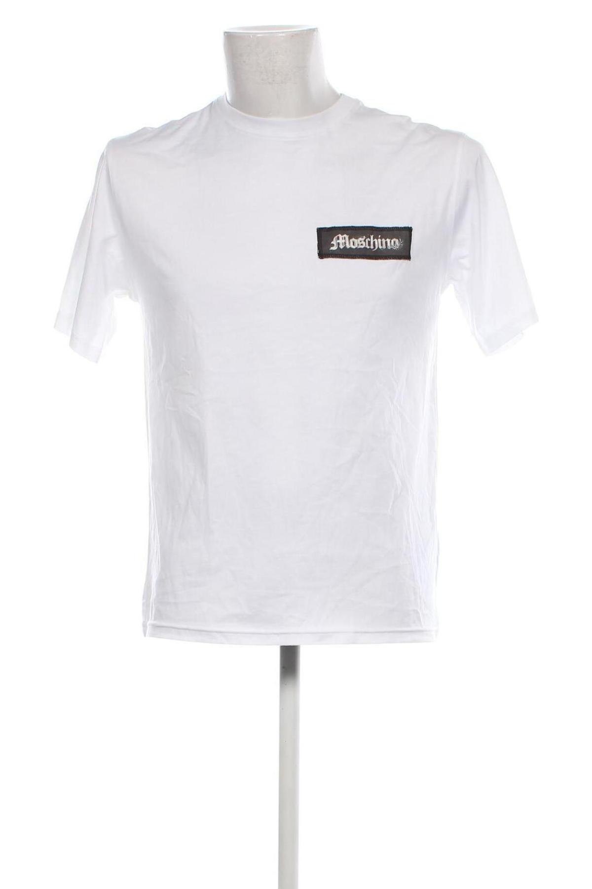 Męski T-shirt Moschino Couture, Rozmiar M, Kolor Biały, Cena 382,63 zł