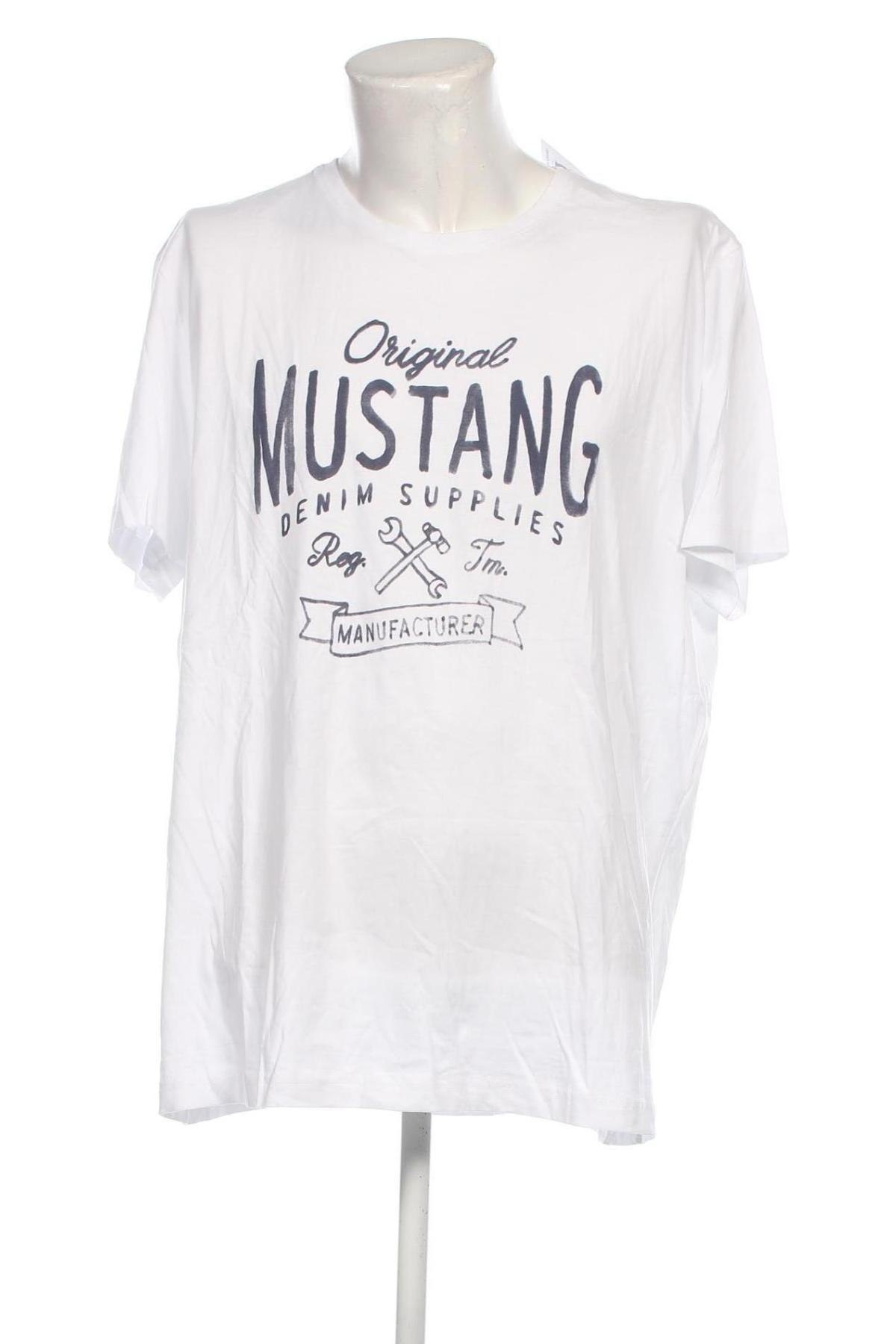 Herren T-Shirt Mustang, Größe 3XL, Farbe Weiß, Preis € 15,18