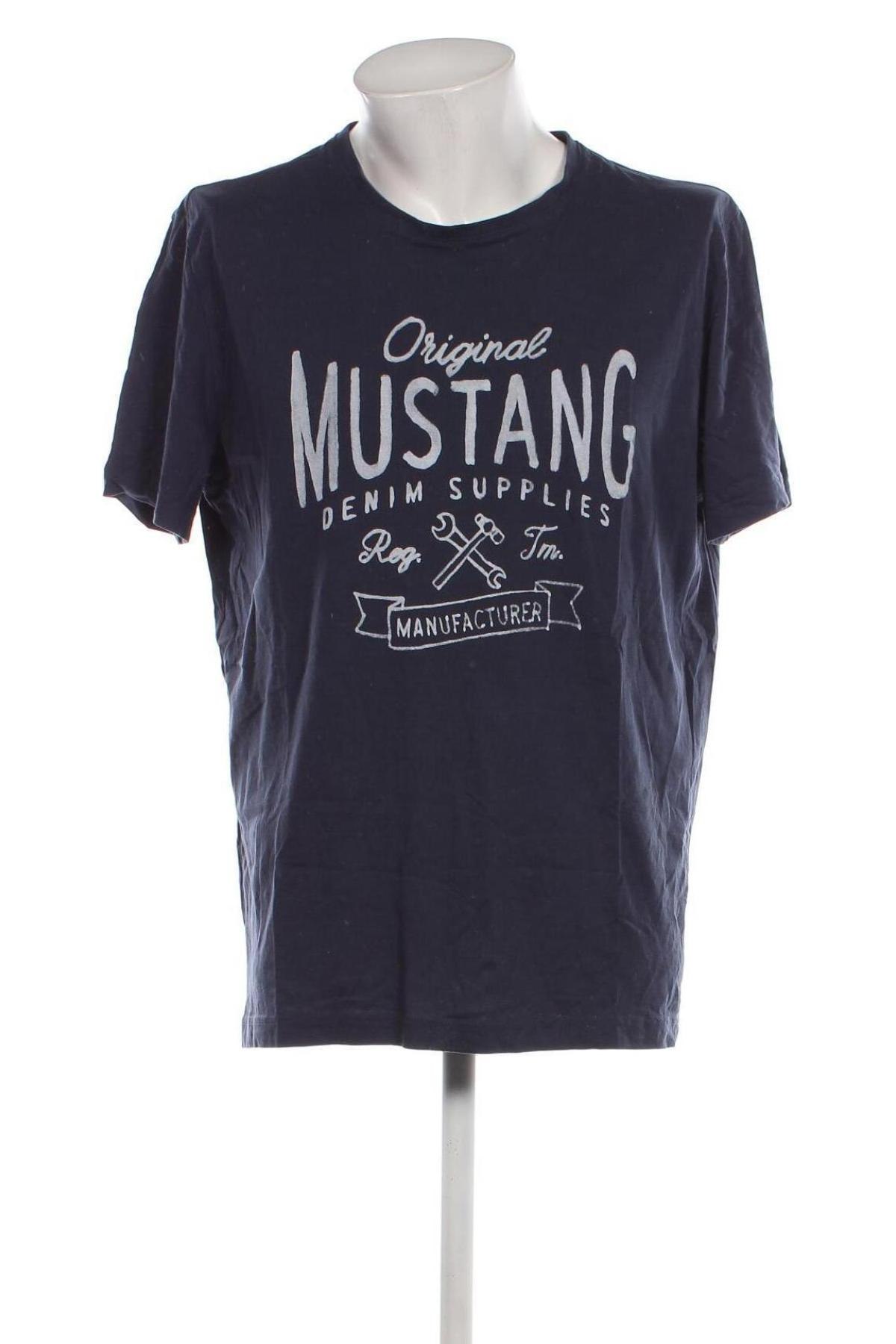 Herren T-Shirt Mustang, Größe XXL, Farbe Blau, Preis € 15,98