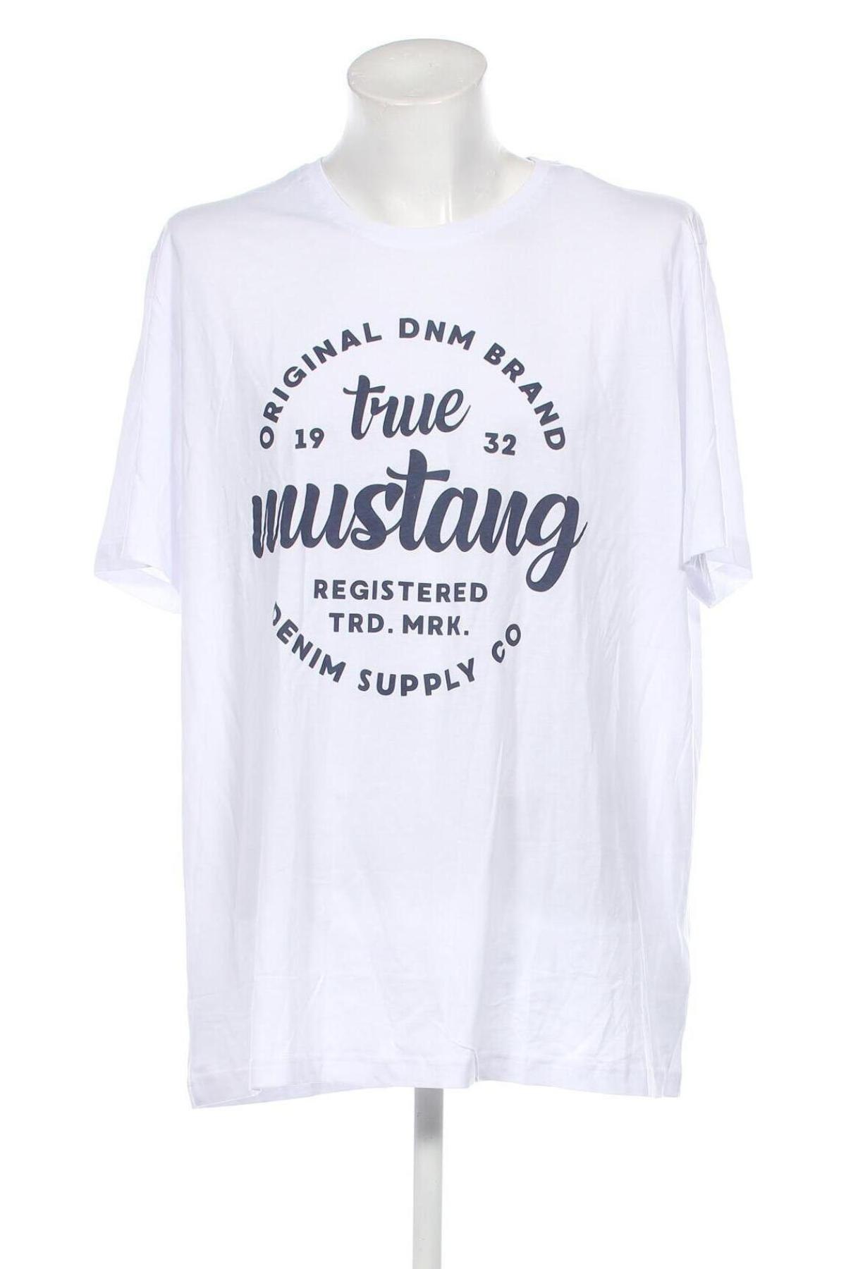 Herren T-Shirt Mustang, Größe 4XL, Farbe Weiß, Preis € 15,98