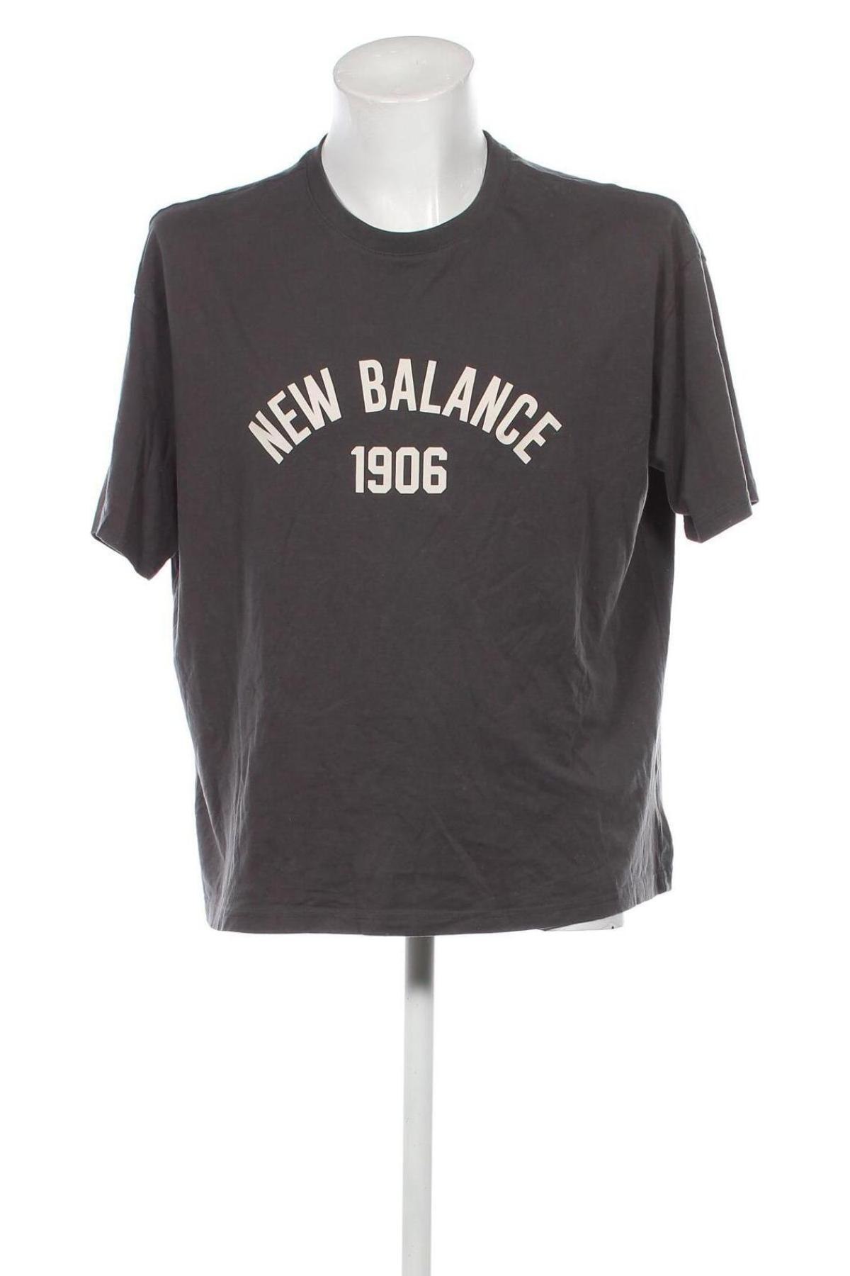 Ανδρικό t-shirt New Balance, Μέγεθος M, Χρώμα Γκρί, Τιμή 27,43 €