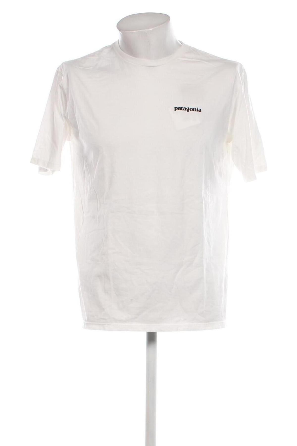 Męski T-shirt Patagonia, Rozmiar M, Kolor Biały, Cena 191,91 zł