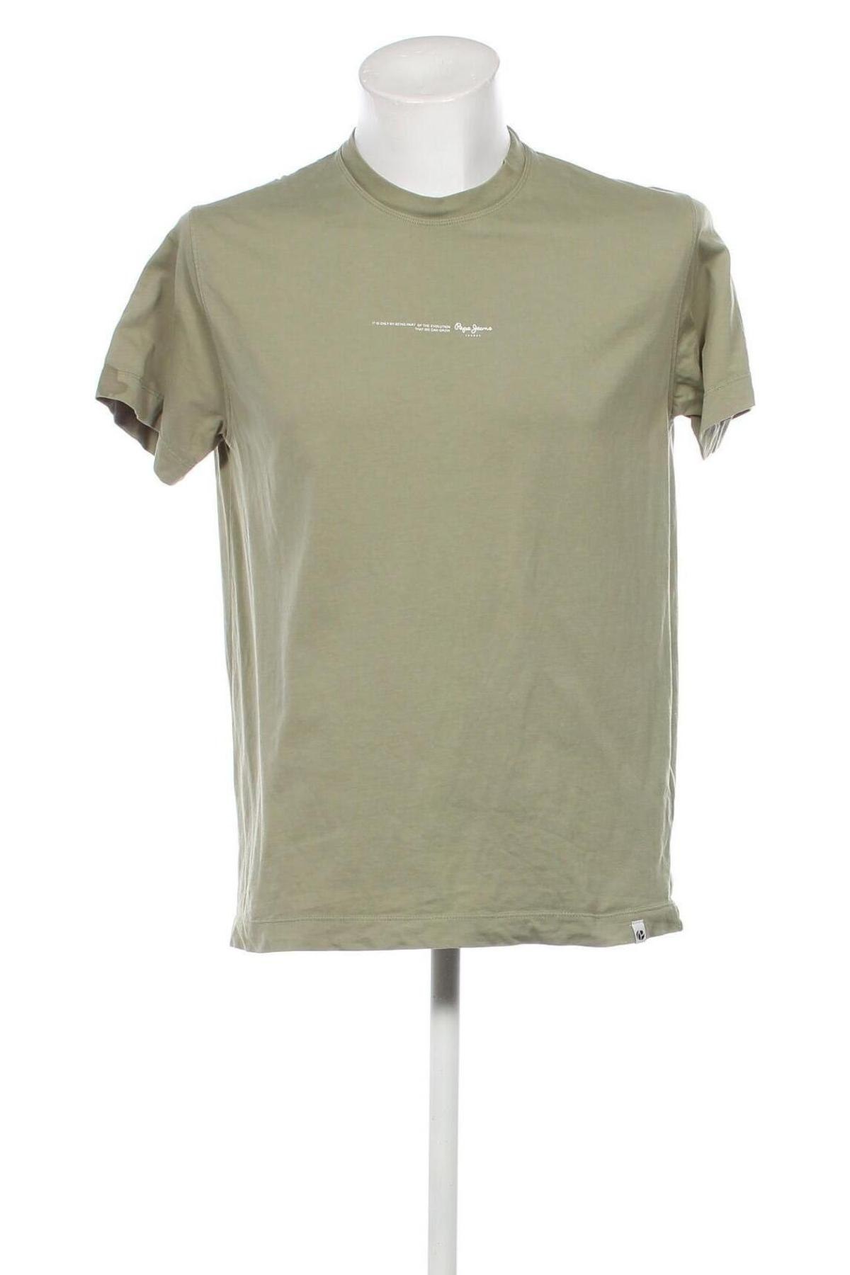 Herren T-Shirt Pepe Jeans, Größe M, Farbe Grün, Preis 28,87 €