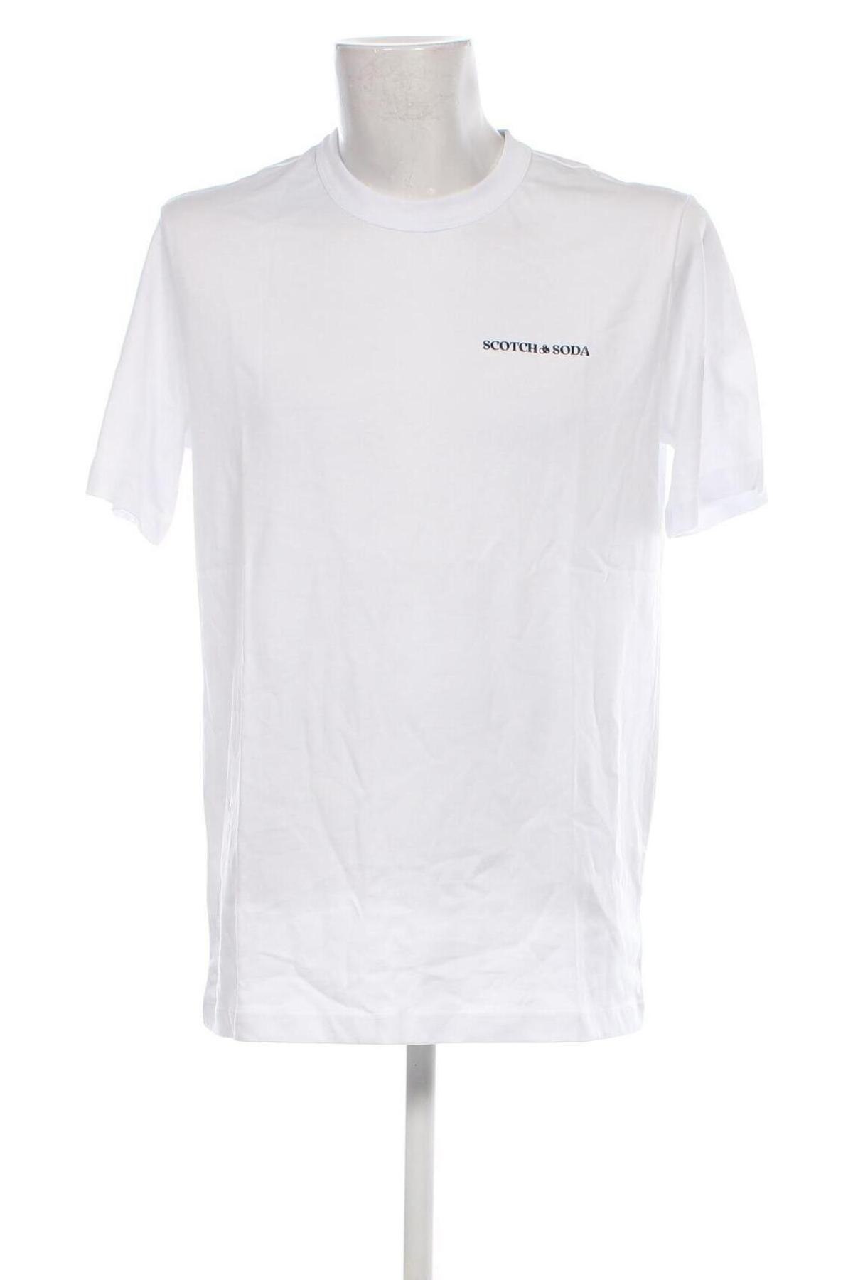 Ανδρικό t-shirt Scotch & Soda, Μέγεθος L, Χρώμα Λευκό, Τιμή 18,56 €