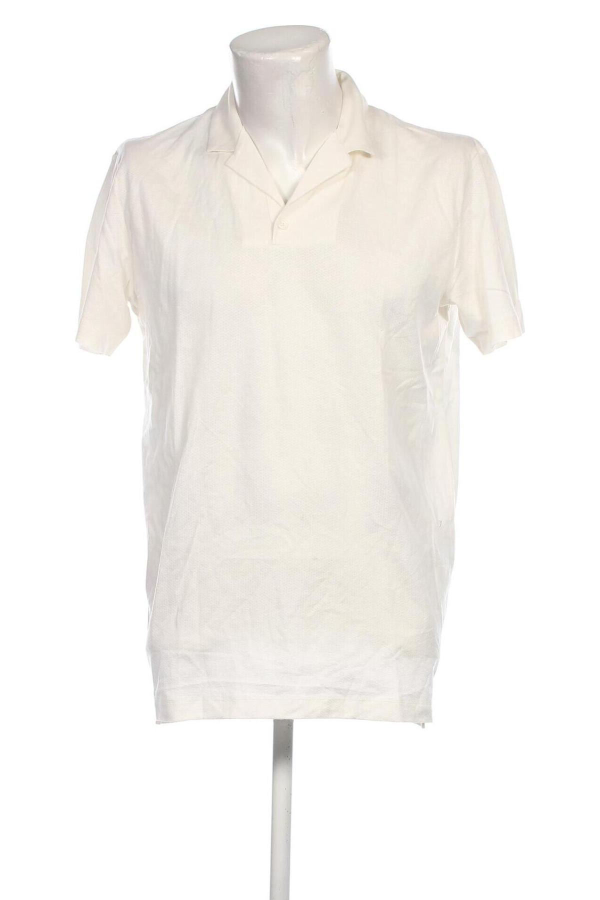 Ανδρικό t-shirt Selected Homme, Μέγεθος L, Χρώμα Εκρού, Τιμή 15,98 €