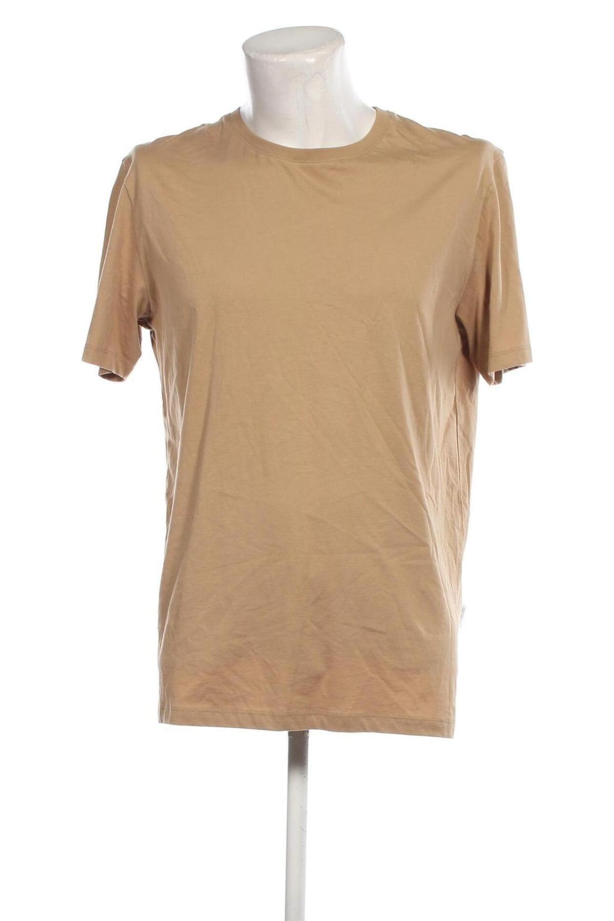 Herren T-Shirt Selected Homme, Größe L, Farbe Beige, Preis € 15,98