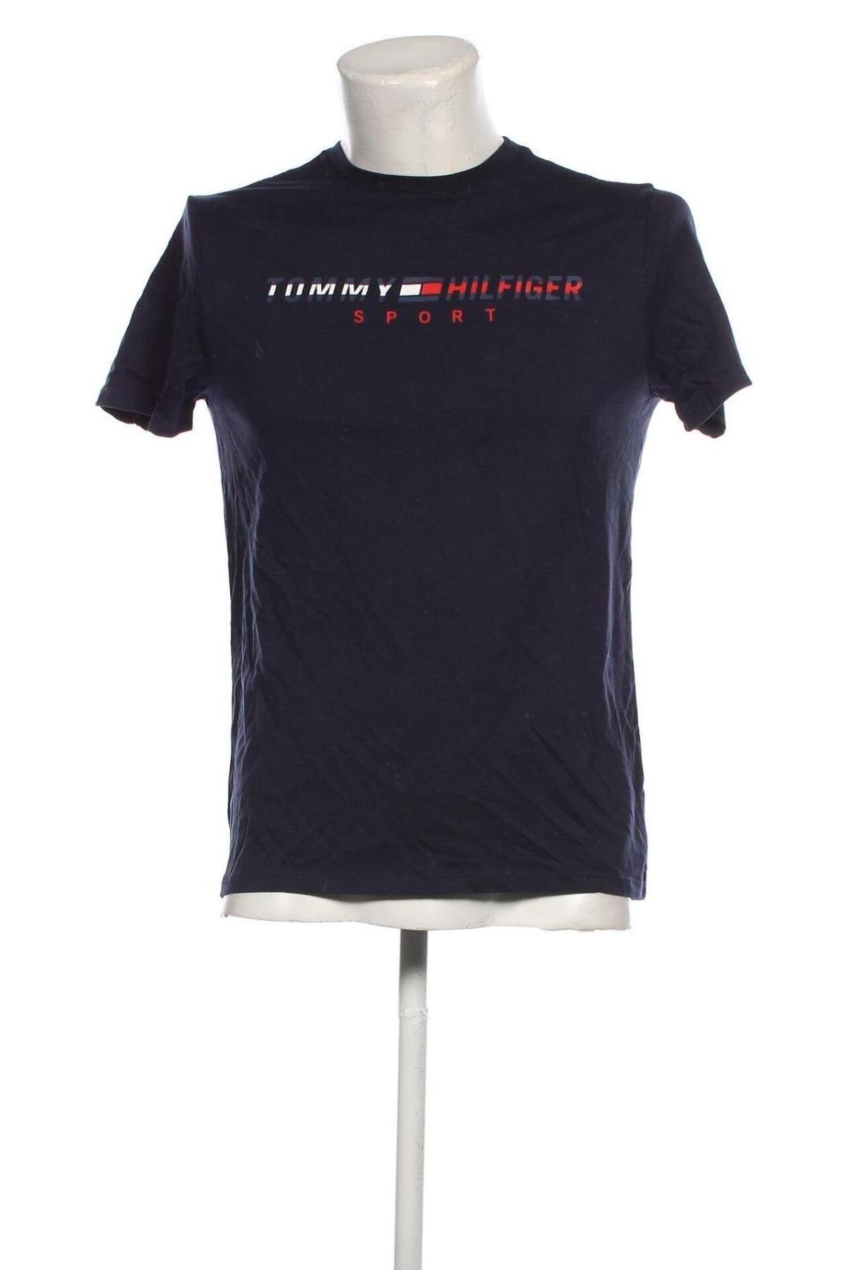 Męski T-shirt Tommy Hilfiger, Rozmiar S, Kolor Niebieski, Cena 108,75 zł