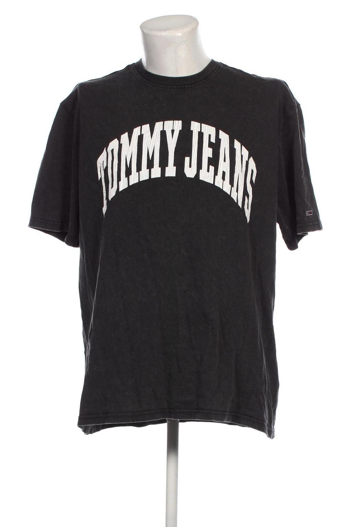 Herren T-Shirt Tommy Jeans, Größe L, Farbe Grau, Preis € 39,69