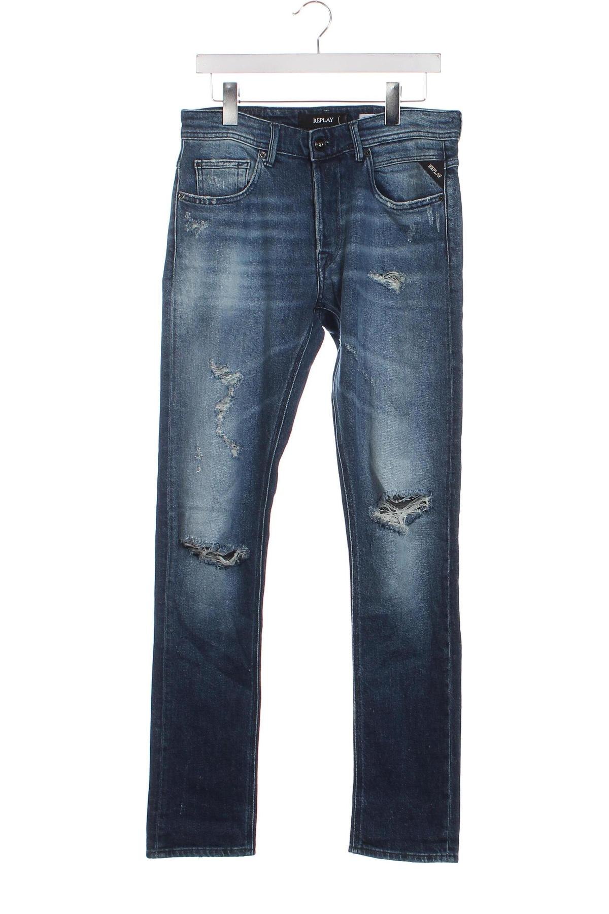 Pánské džíny  Replay, Velikost S, Barva Modrá, Cena  1 626,00 Kč