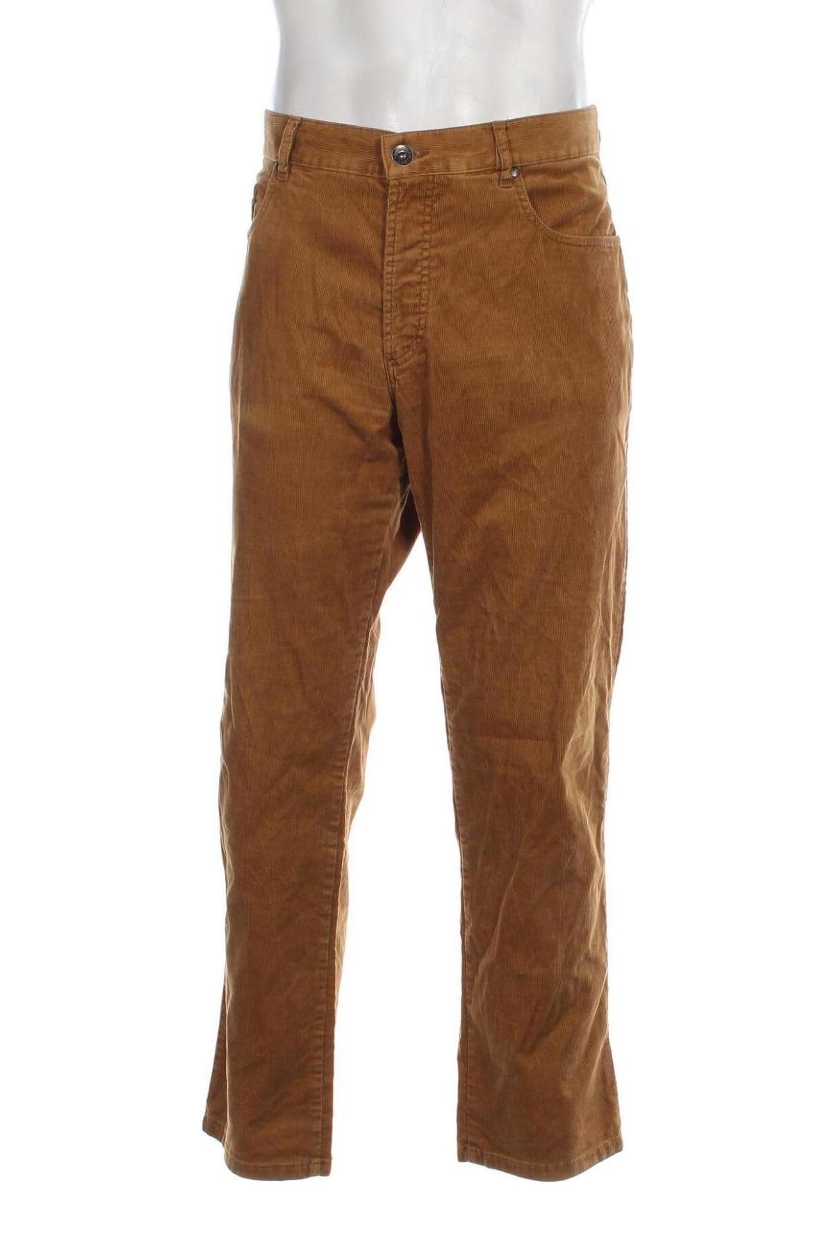 Pantaloni raiați de bărbați Bugatti, Mărime XL, Culoare Maro, Preț 101,98 Lei