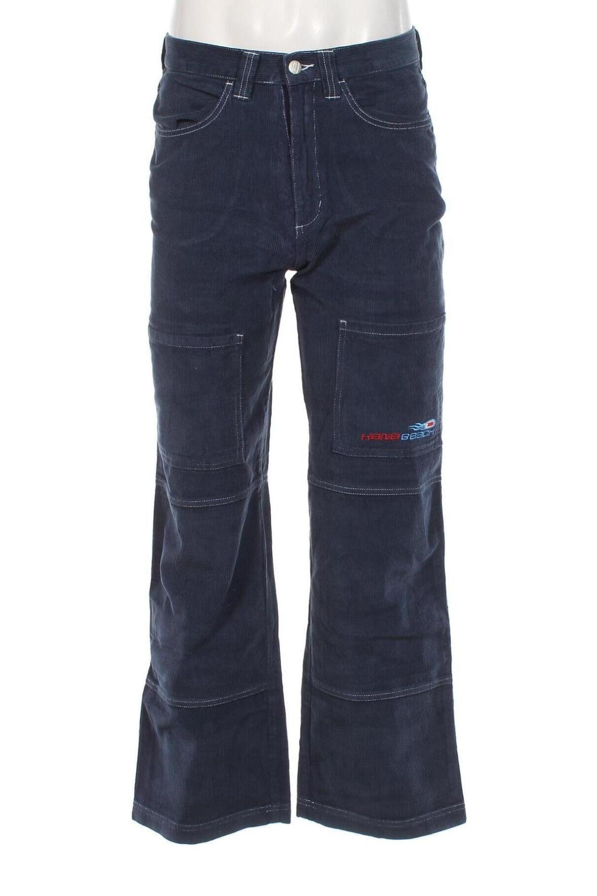 Pantaloni raiați de bărbați Kanabeach, Mărime S, Culoare Albastru, Preț 135,94 Lei