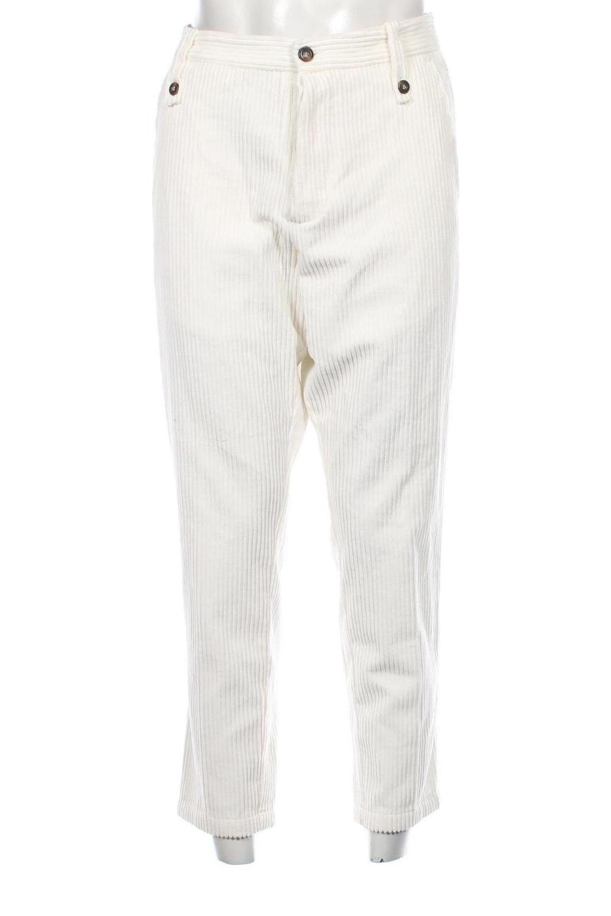 Ανδρικό κοτλέ παντελόνι Messagerie, Μέγεθος L, Χρώμα Λευκό, Τιμή 42,37 €