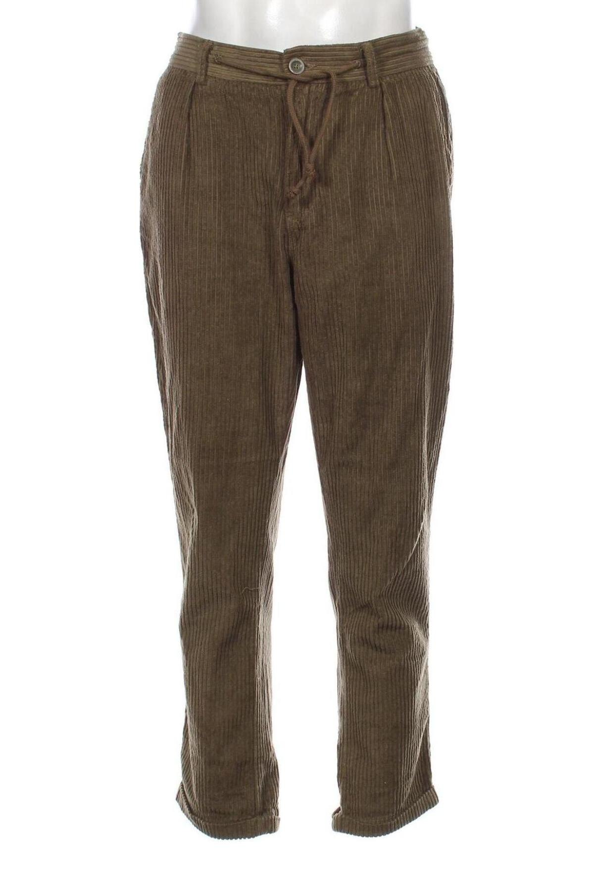 Herren Cordhose Smog, Größe M, Farbe Grün, Preis 7,06 €