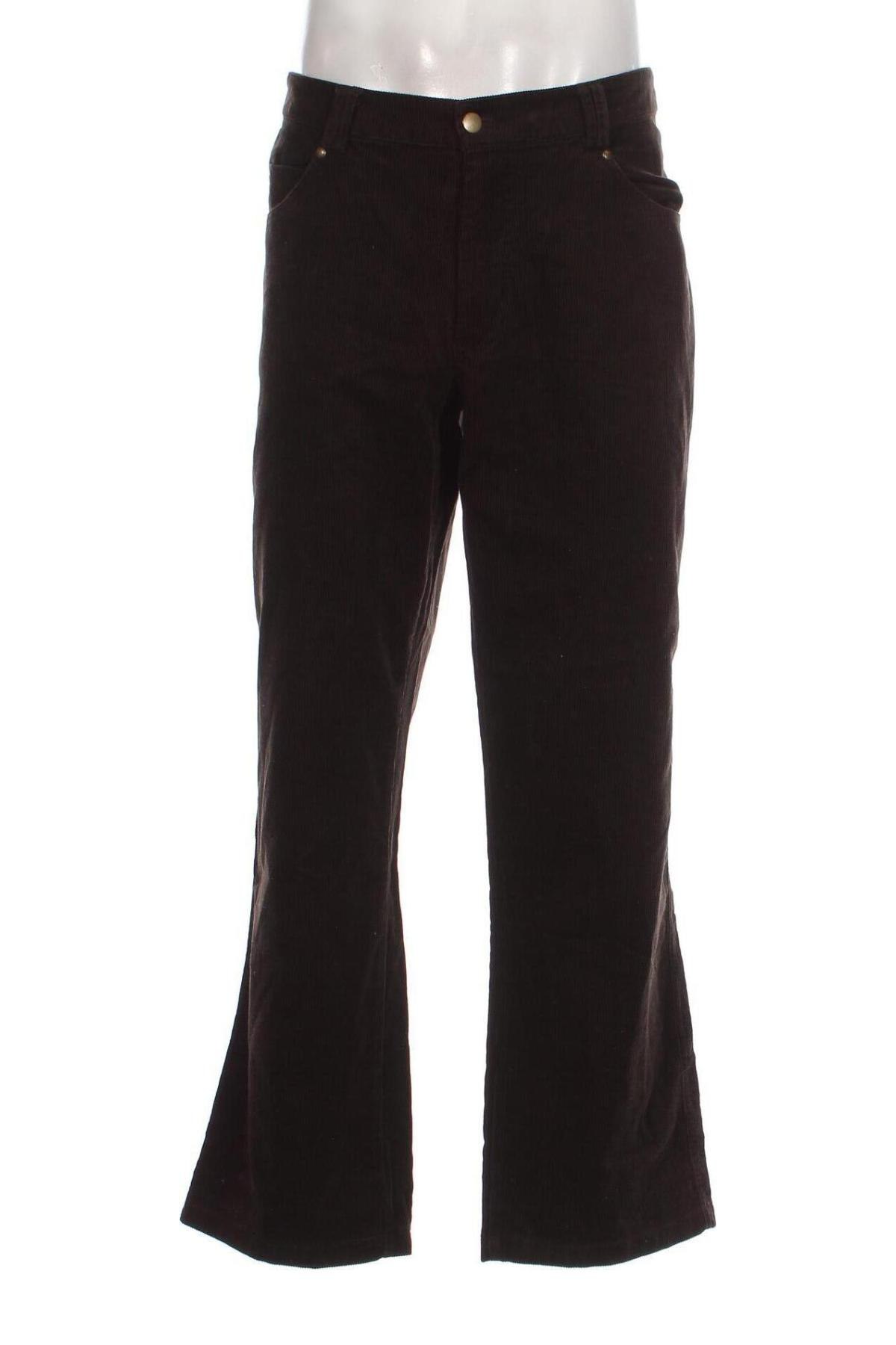 Pantaloni raiați de bărbați Units, Mărime XL, Culoare Maro, Preț 42,17 Lei