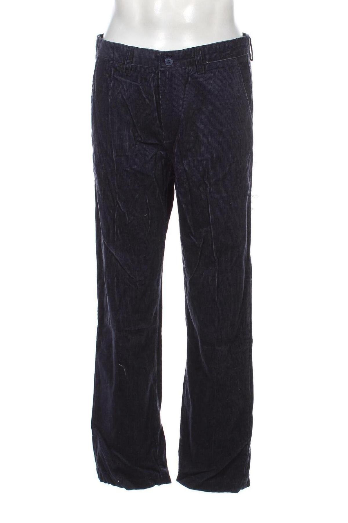 Pantaloni raiați de bărbați, Mărime L, Culoare Albastru, Preț 45,40 Lei