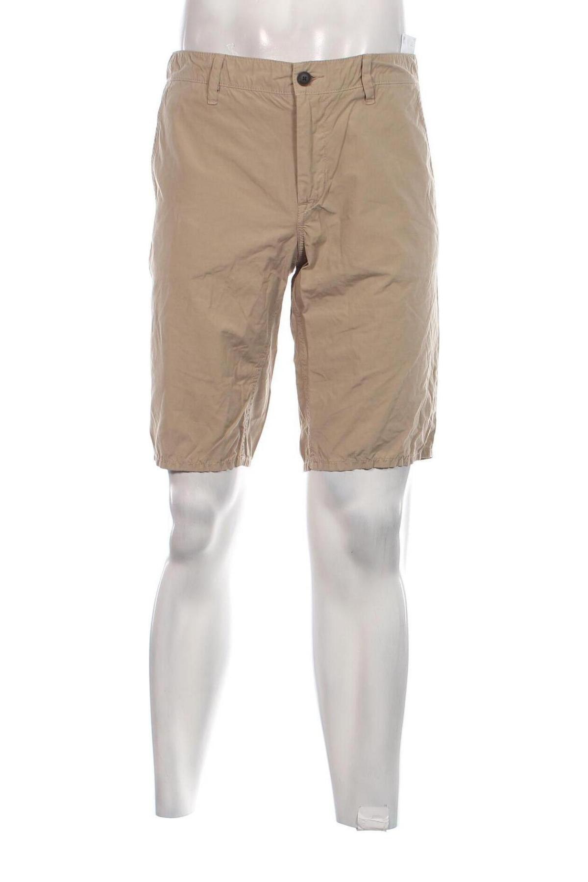 Мъжки къс панталон BOSS, Размер M, Цвят Бежов, Цена 49,92 лв.