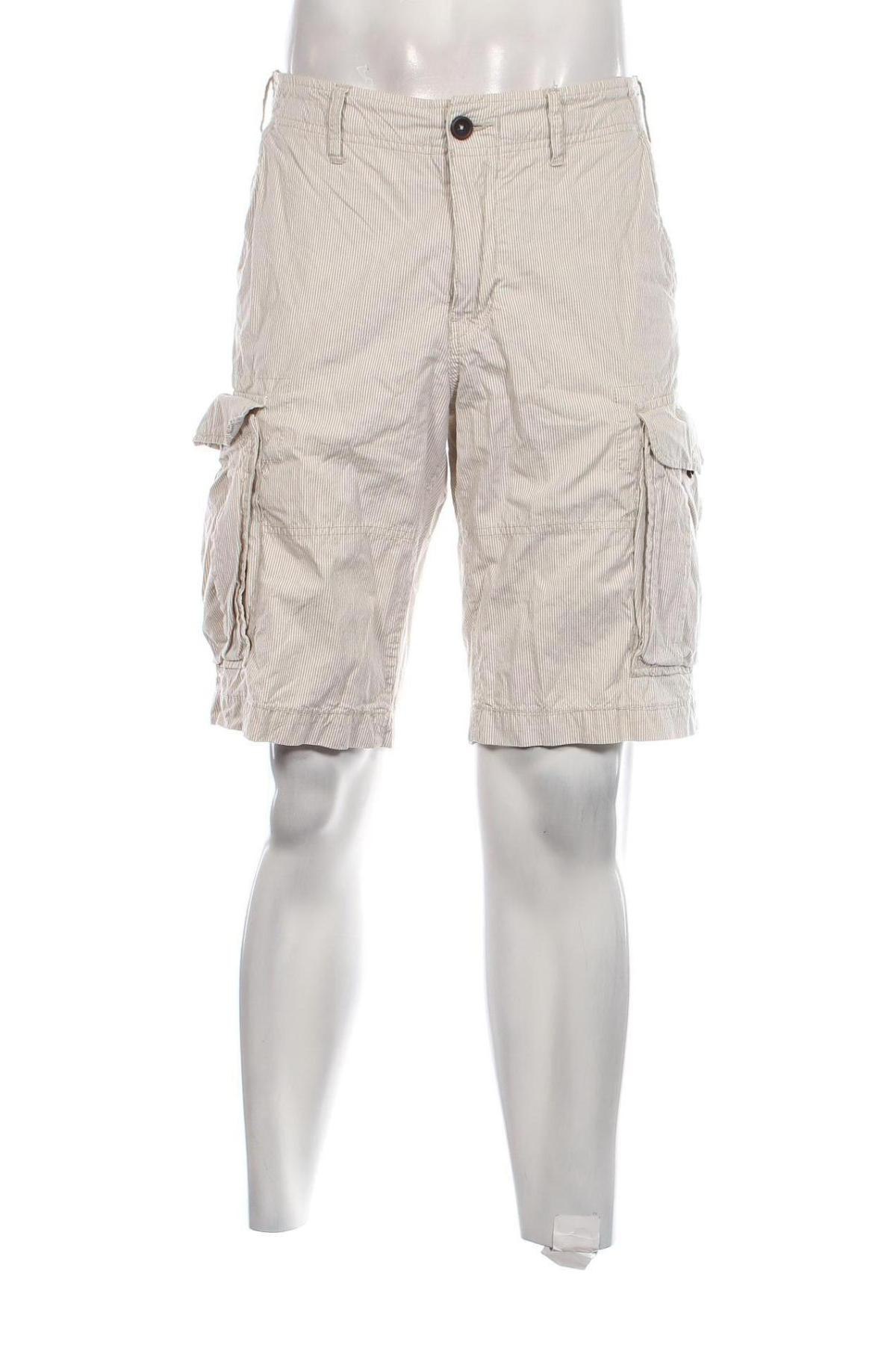 Ανδρικό κοντό παντελόνι H&M L.O.G.G., Μέγεθος L, Χρώμα  Μπέζ, Τιμή 15,46 €