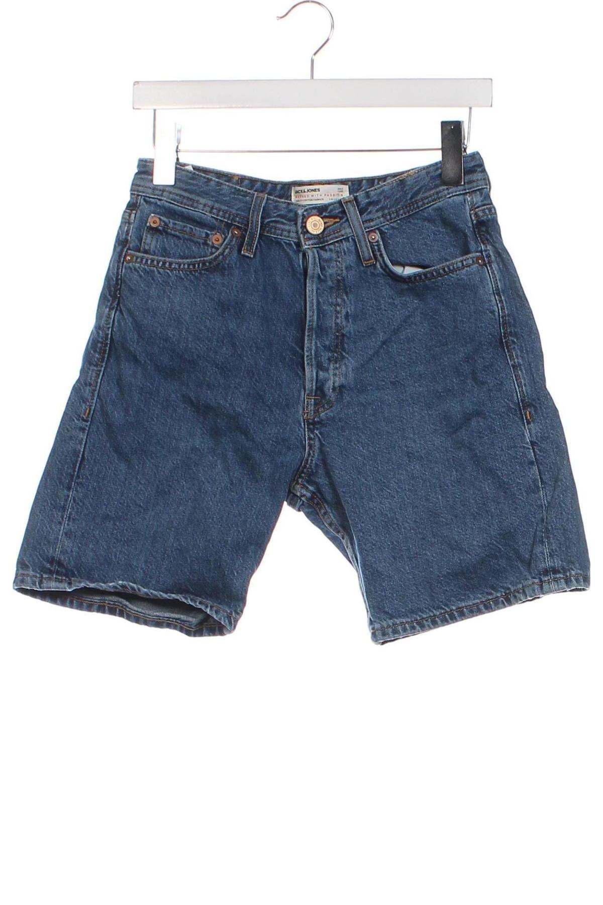 Pantaloni scurți de bărbați Jack & Jones, Mărime XS, Culoare Albastru, Preț 50,87 Lei
